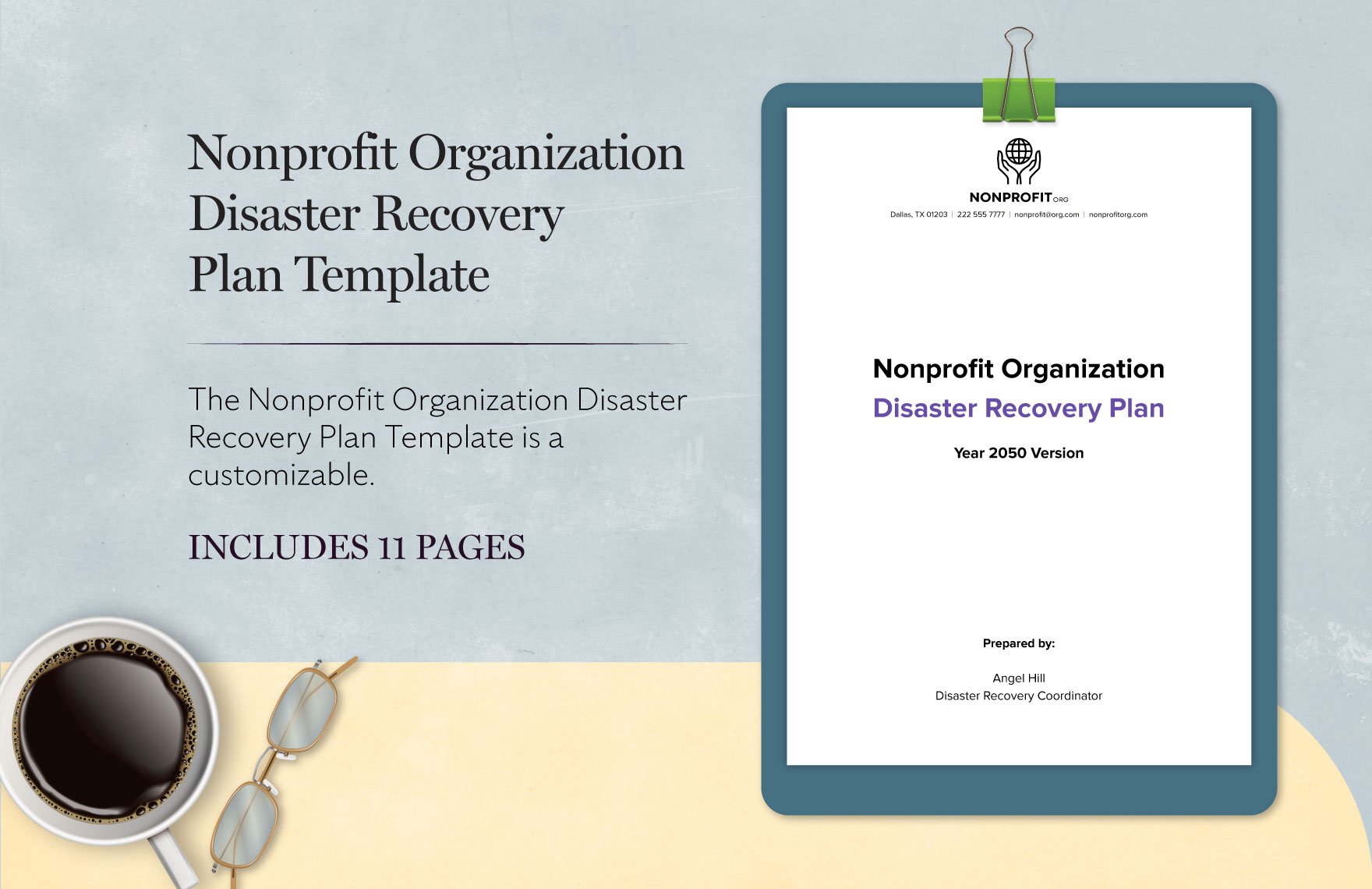 Nonprofit Organization Disaster Recovery Plan Template