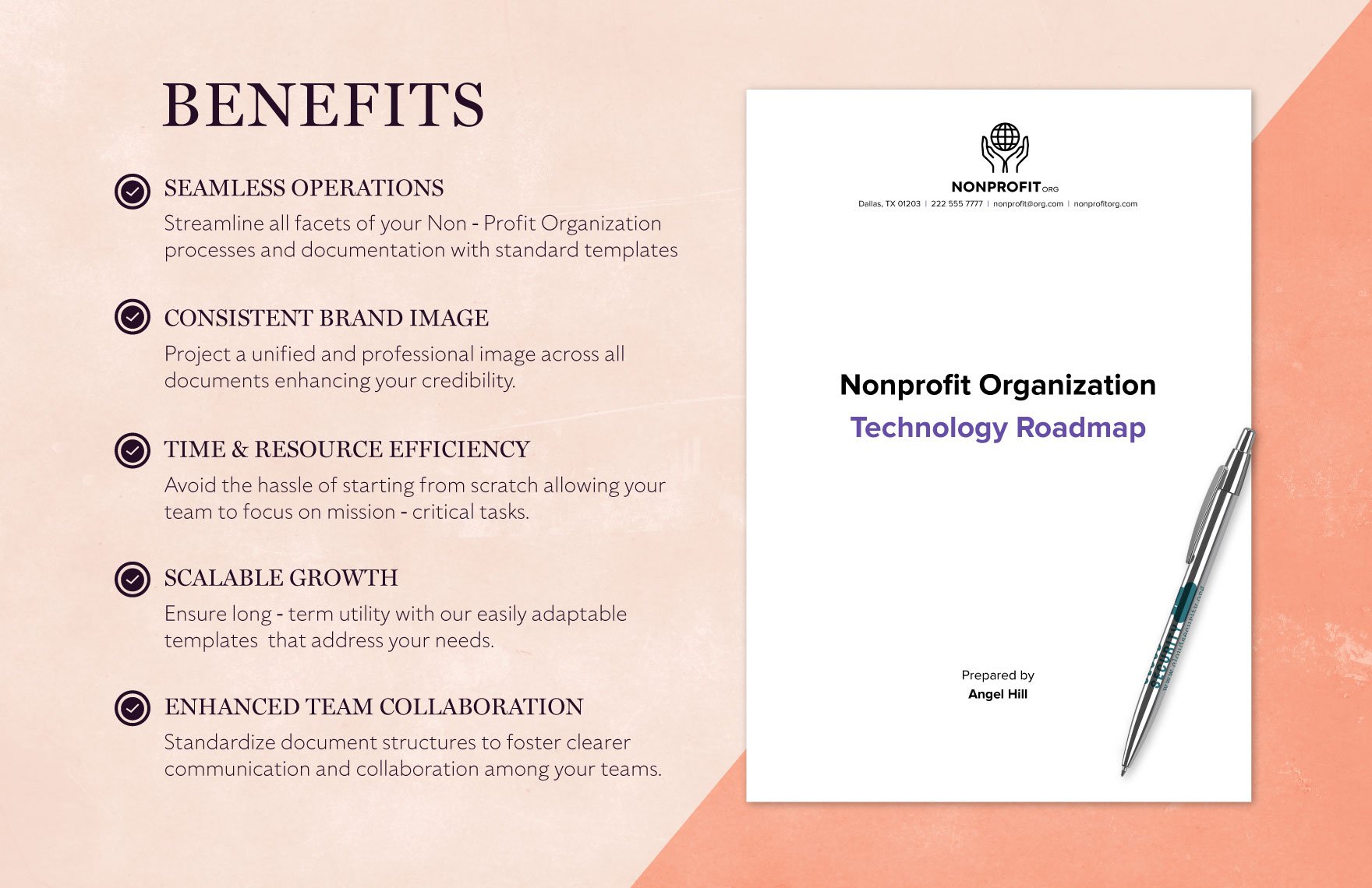 Nonprofit Organization Technology Roadmap Template