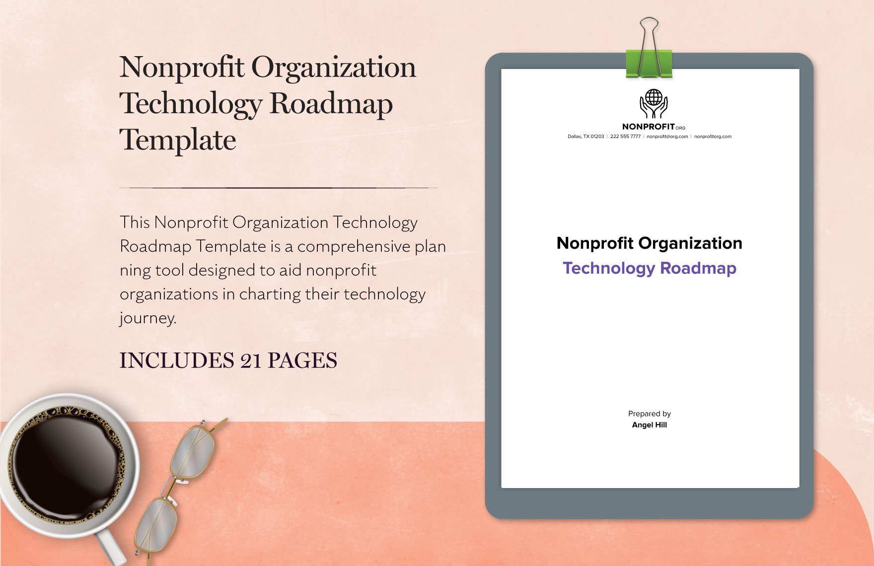 Nonprofit Organization Technology Roadmap Template in Word, Google Docs, PDF