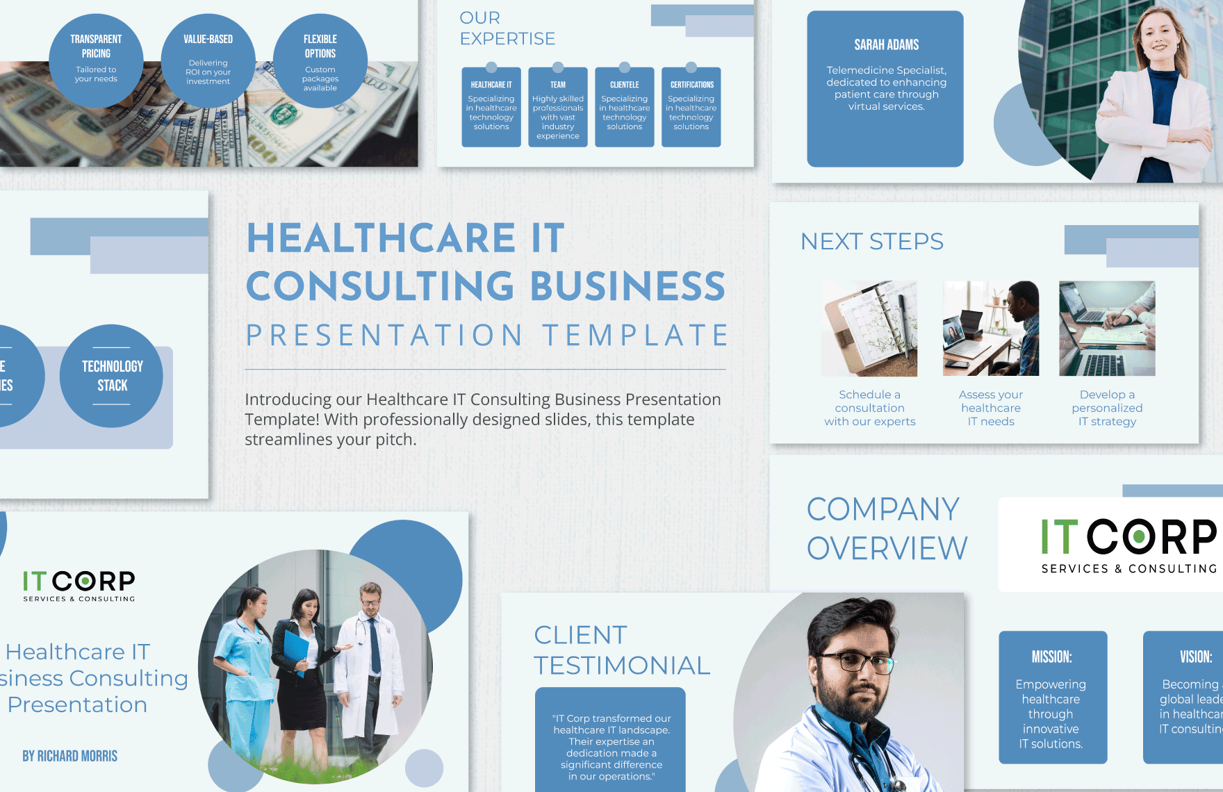 Healthcare IT Consulting Business Presentation Template