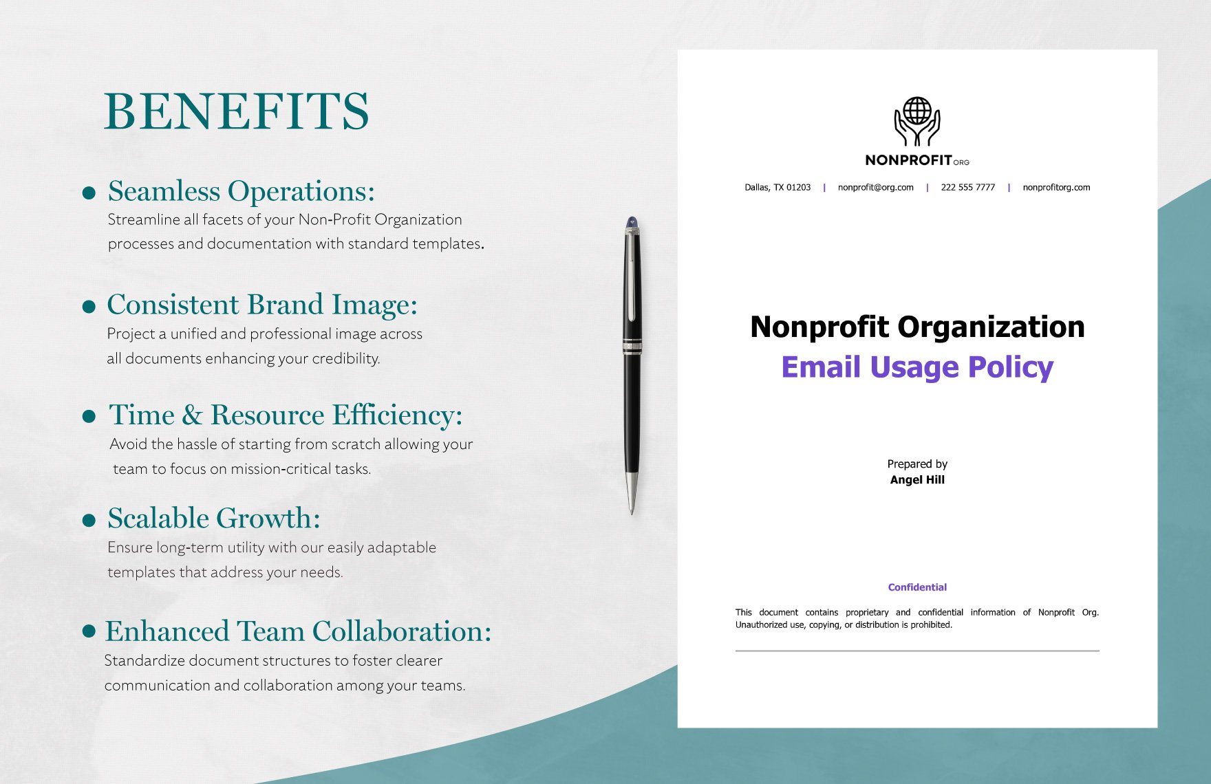 Nonprofit Organization Email Usage Policy Template