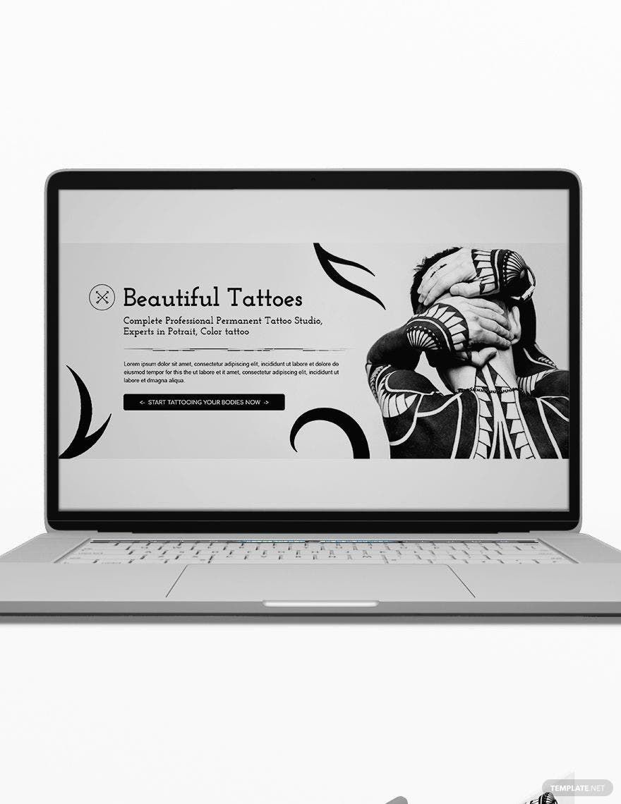 Tattoo Artist Blog Header Template in Word, PSD, Apple Pages, Publisher, HTML5