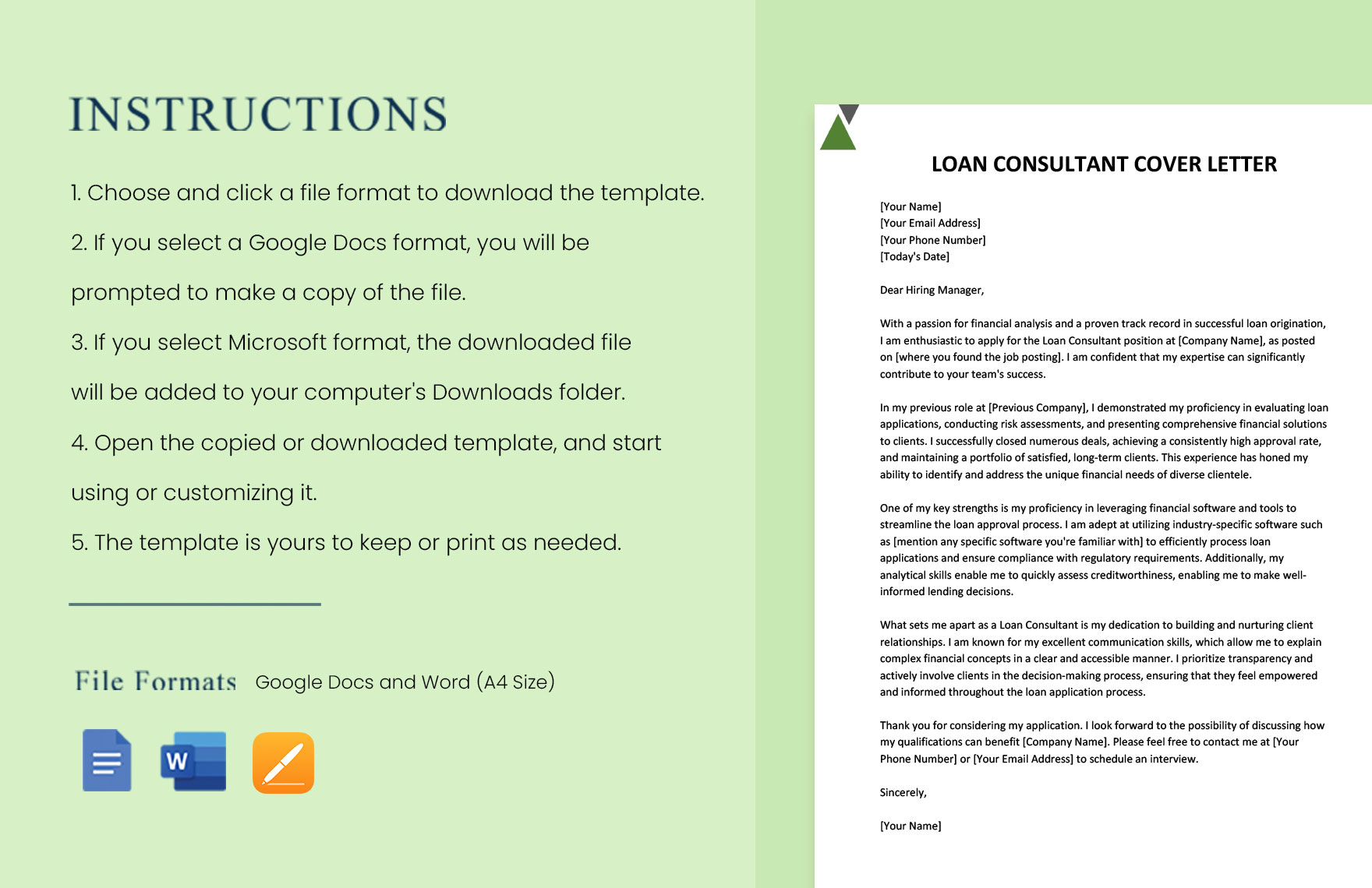 Loan Consultant Cover Letter
