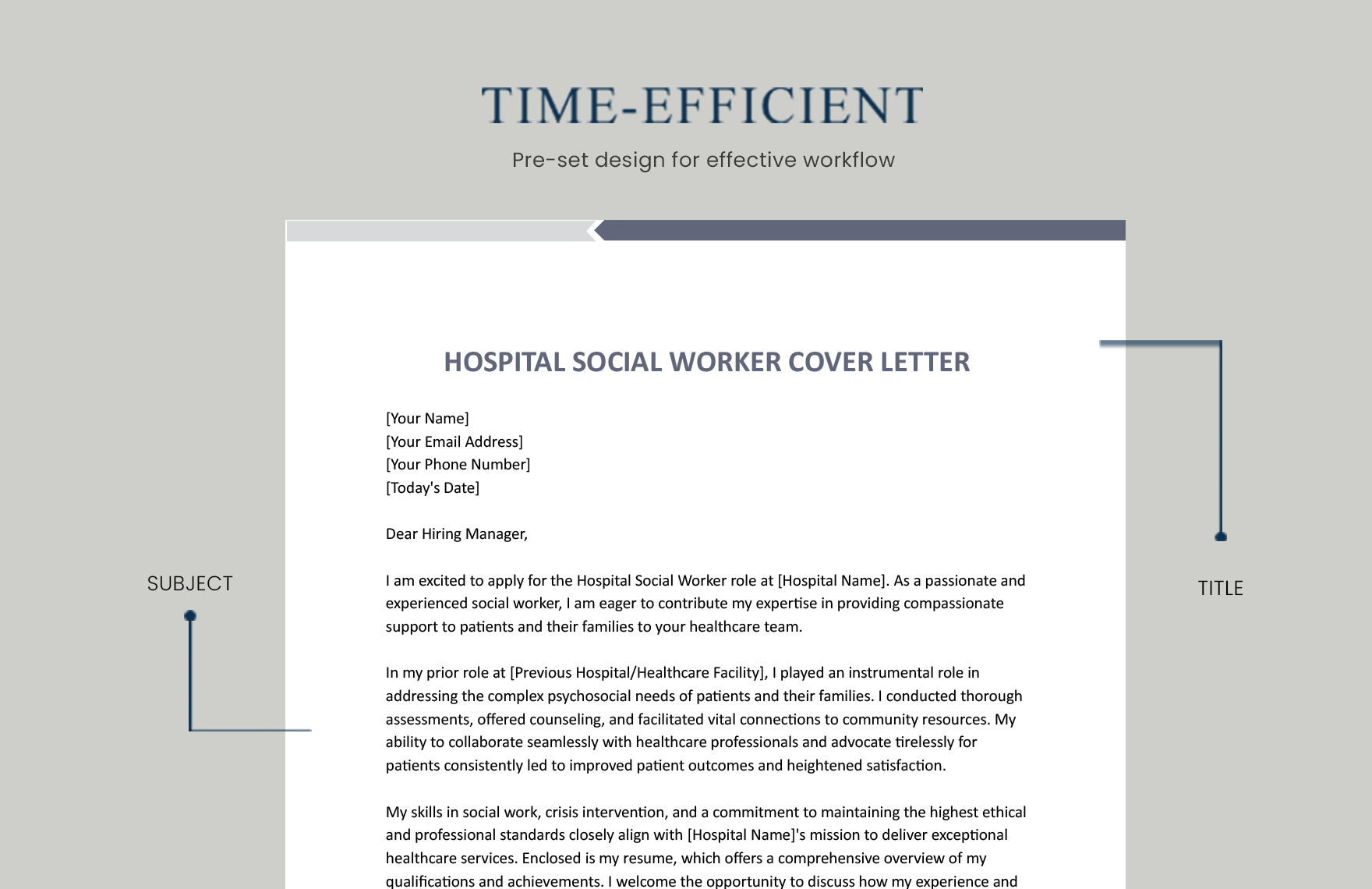 Hospital Social Worker Cover Letter