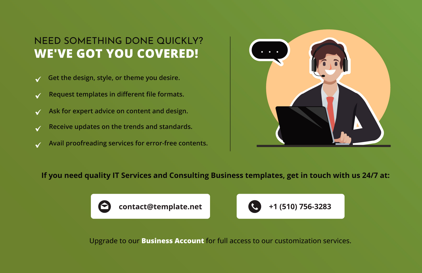 IT Strategy & Management Consulting Business Presentation Template
