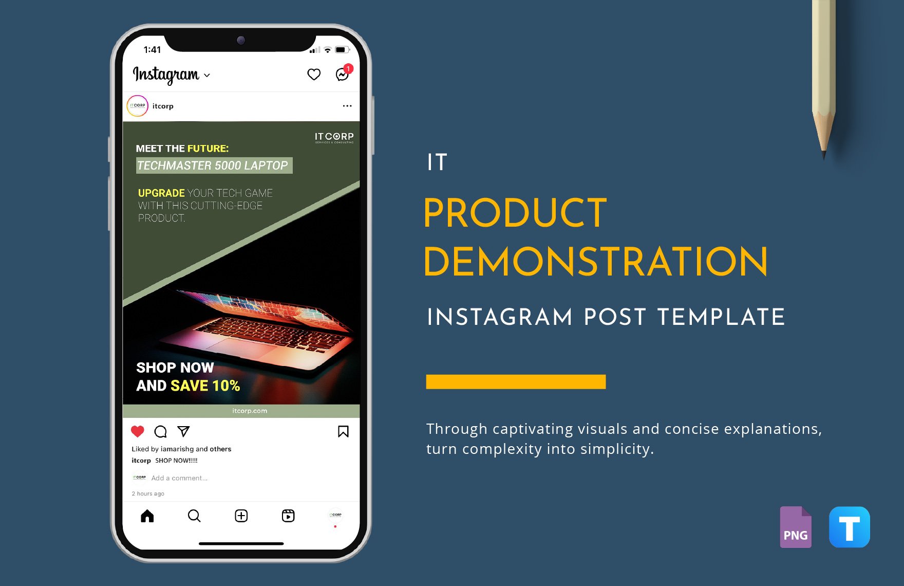 IT Product Demonstration Instagram Post Template