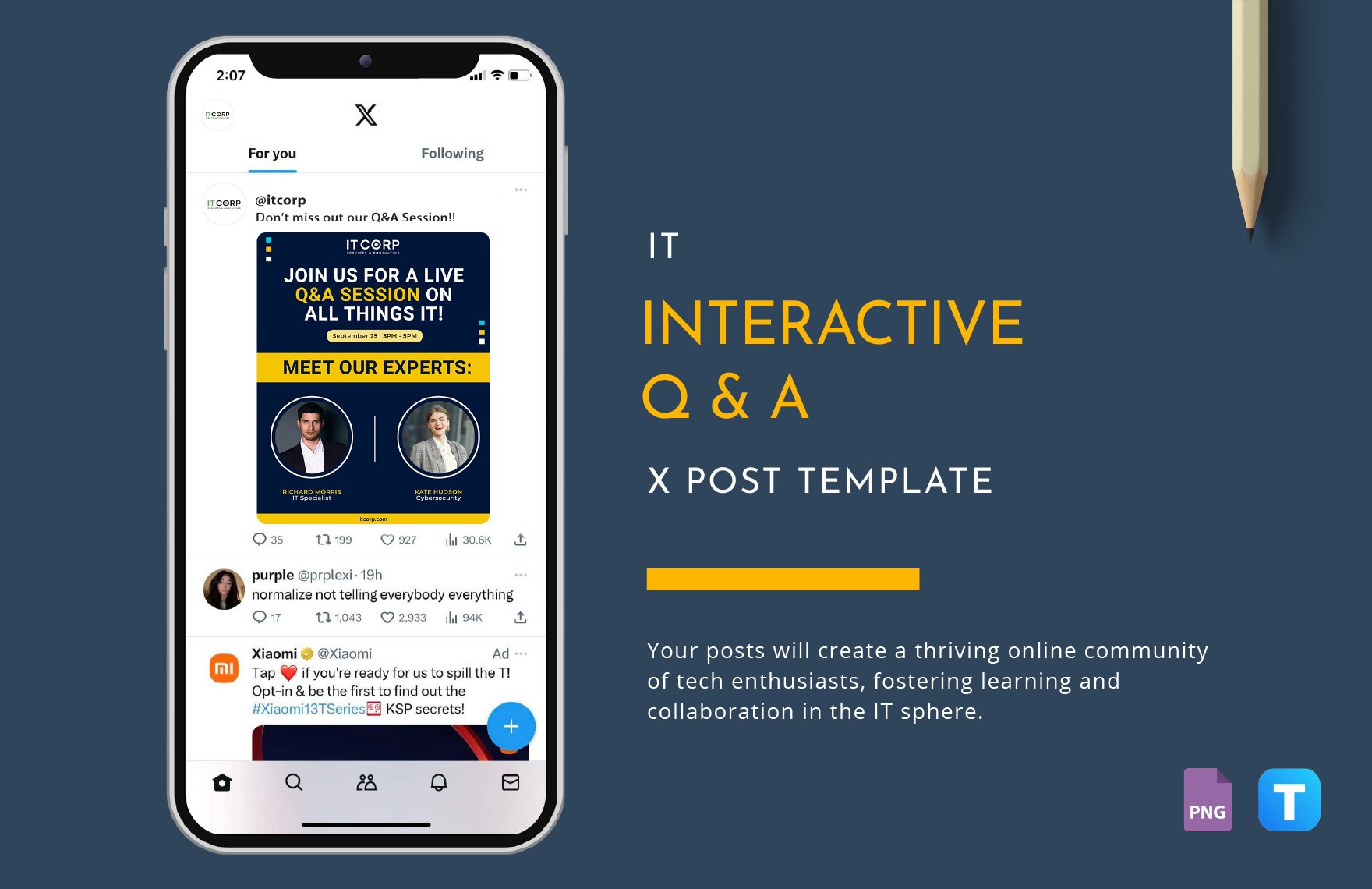 IT Interactive Q&A X Post Template