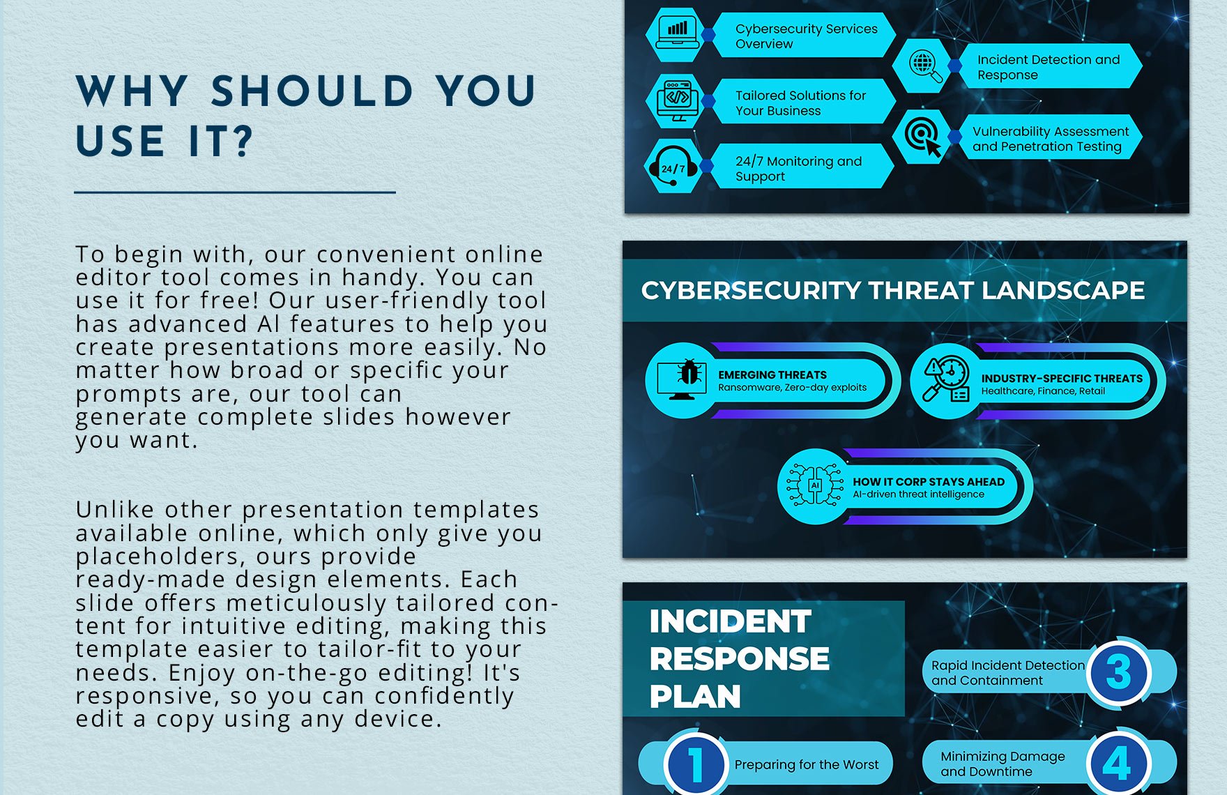 IT Cybersecurity Services Business Presentation Template
