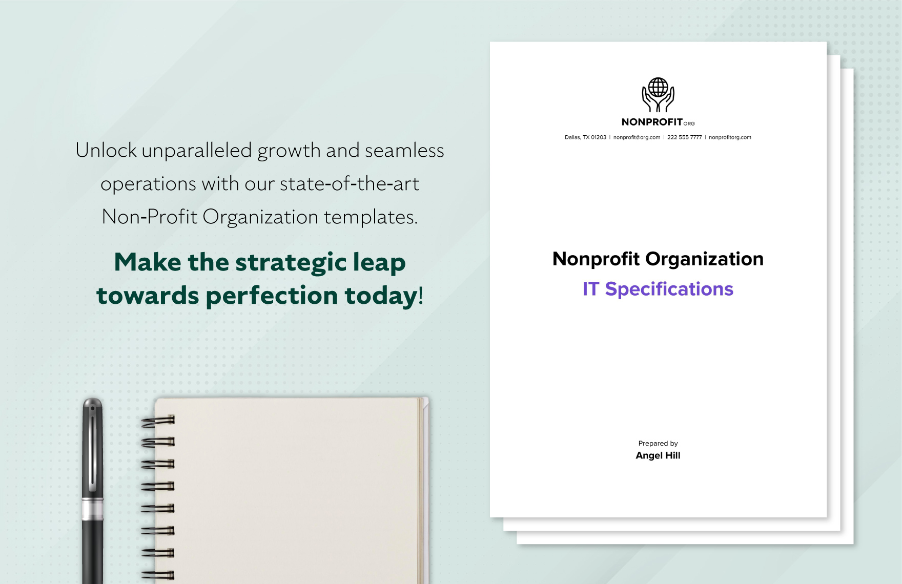 Nonprofit Organization IT Specifications Template
