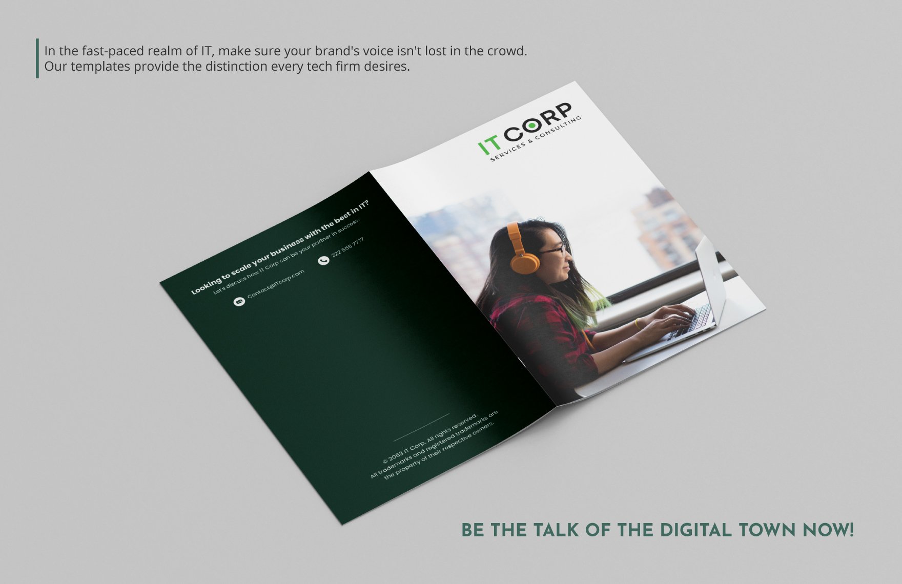 Managed IT Services Company Profile Digital Brochure Template