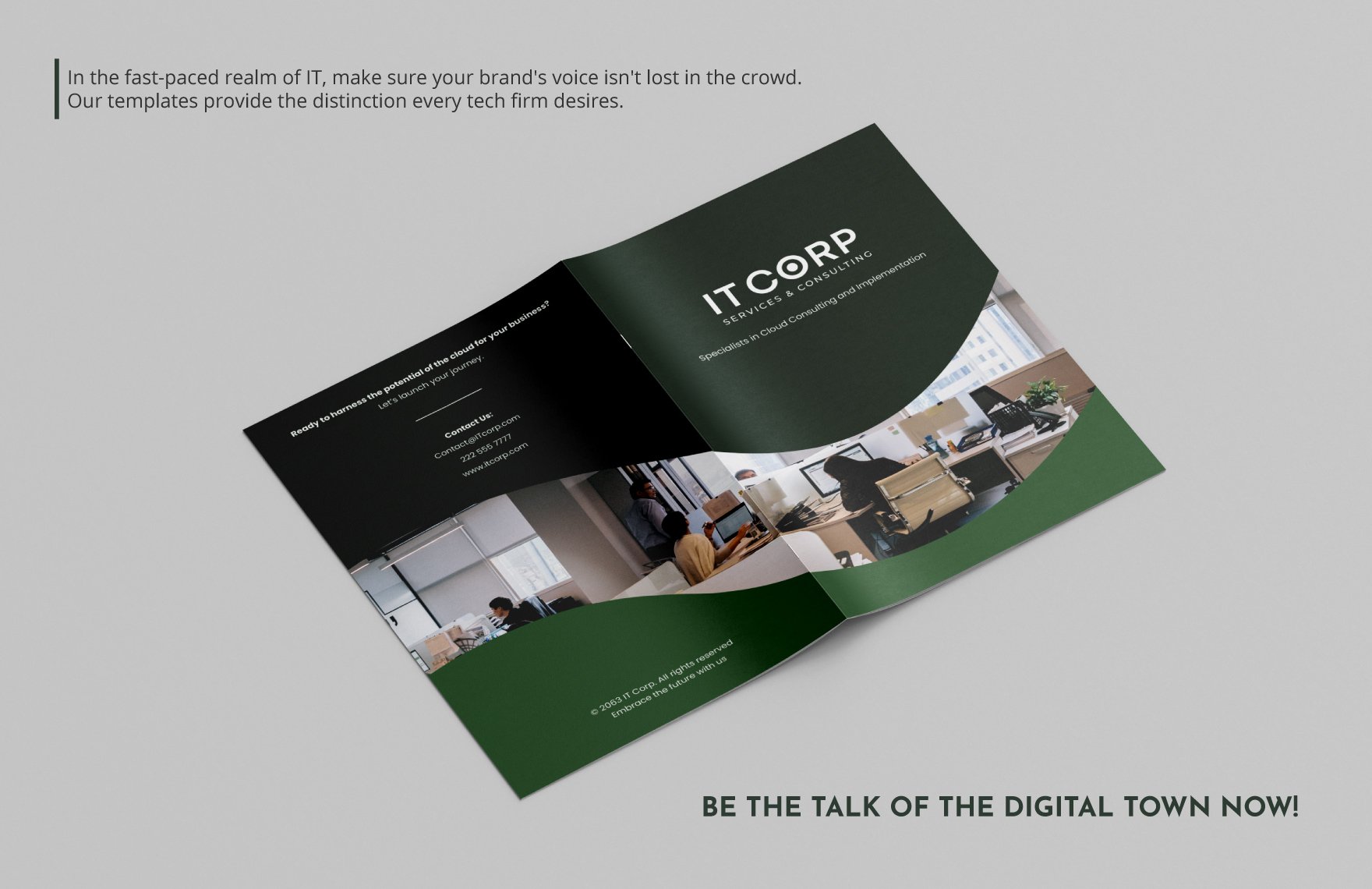 IT Cloud Consulting & Implementation Company Profile Digital Brochure Template