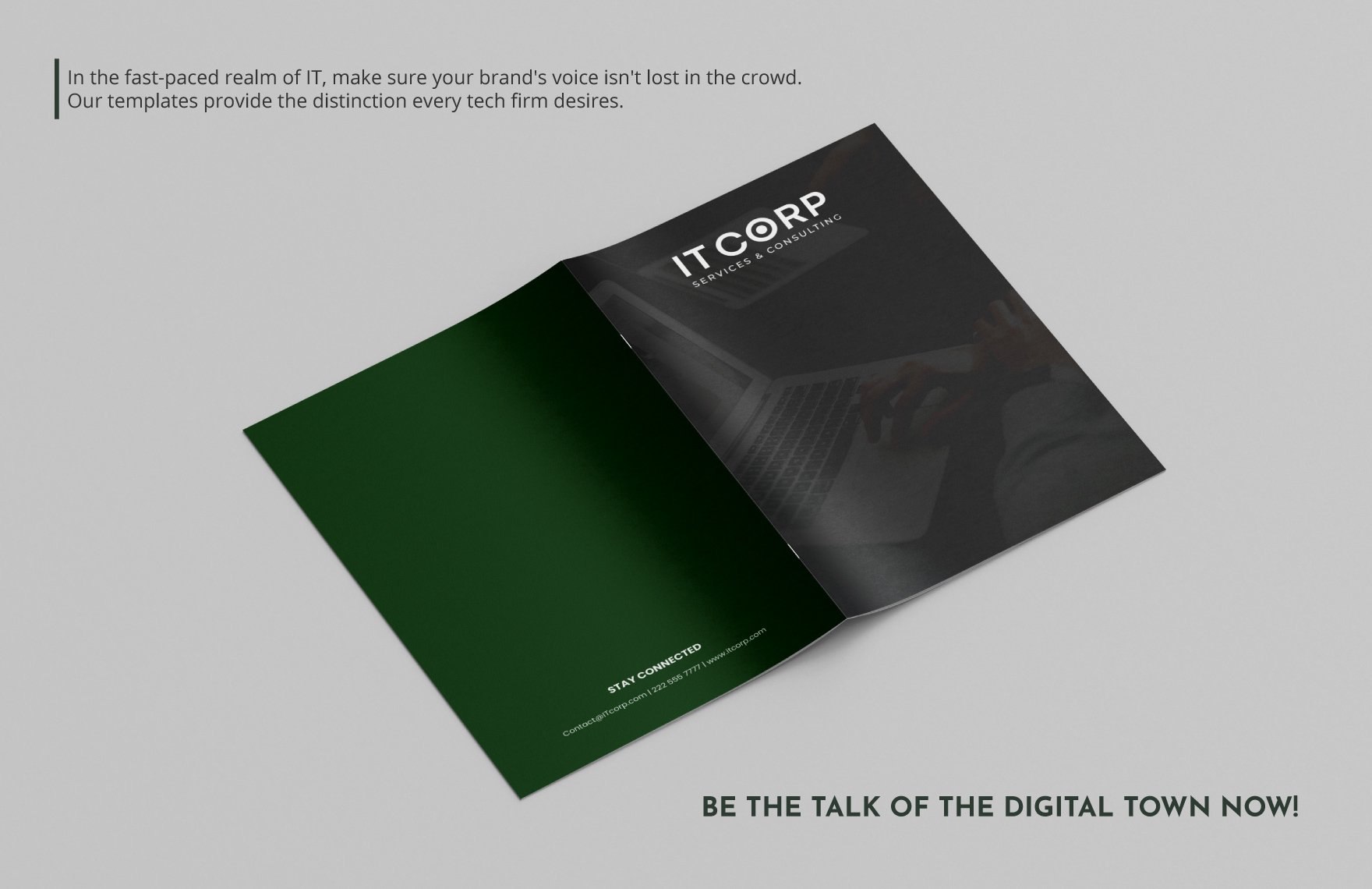 IT Software Development & Customization Company Profile Digital Brochure Template