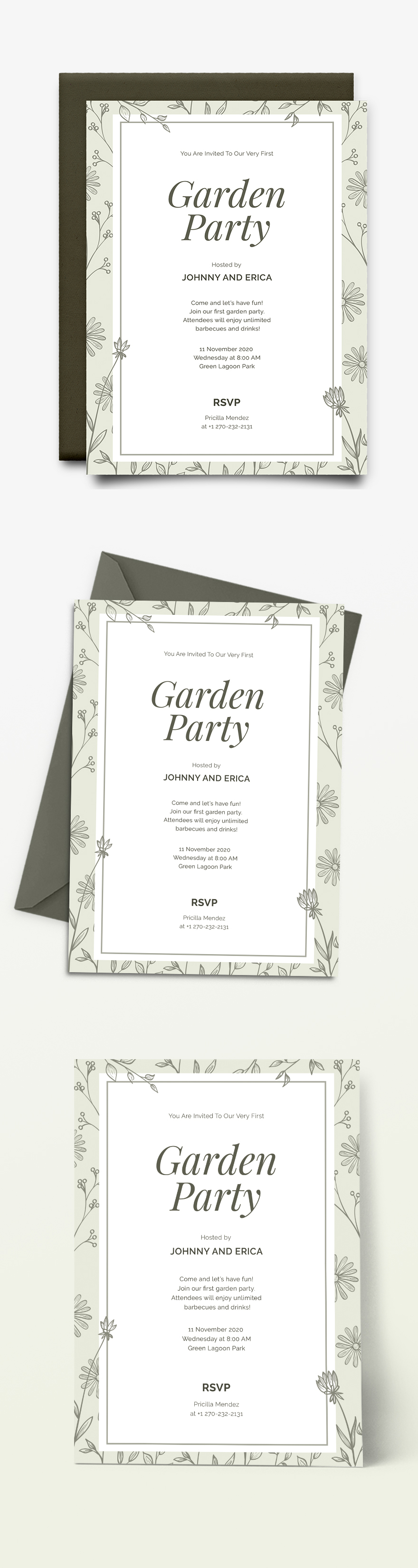 Free Garden Party Invitation Template