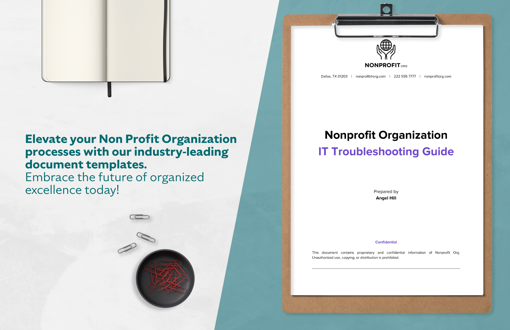 Nonprofit Organization IT Troubleshooting Guide Template