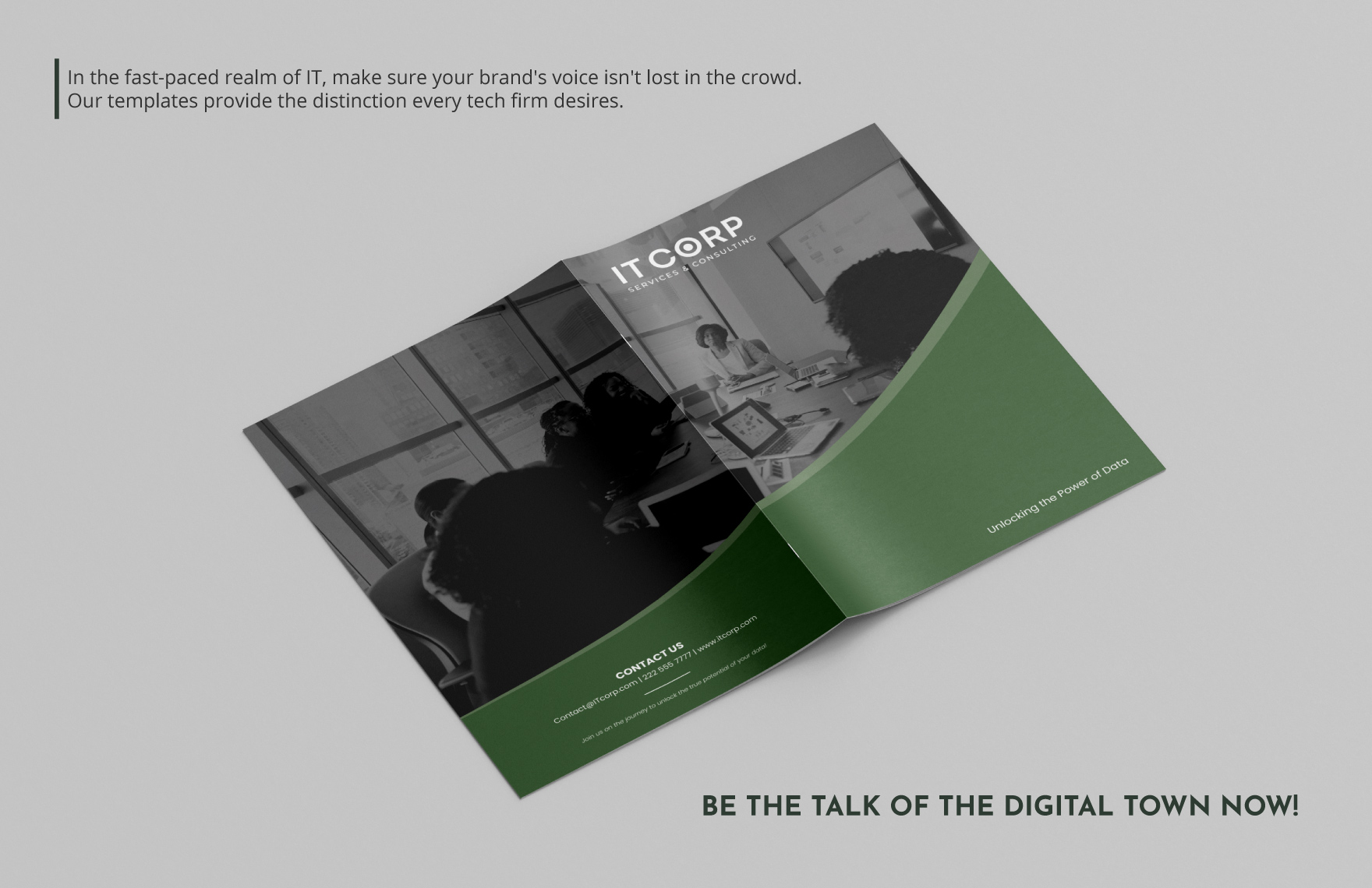 IT Business Intelligence & Analytics Consulting Company Profile Digital Brochure Template