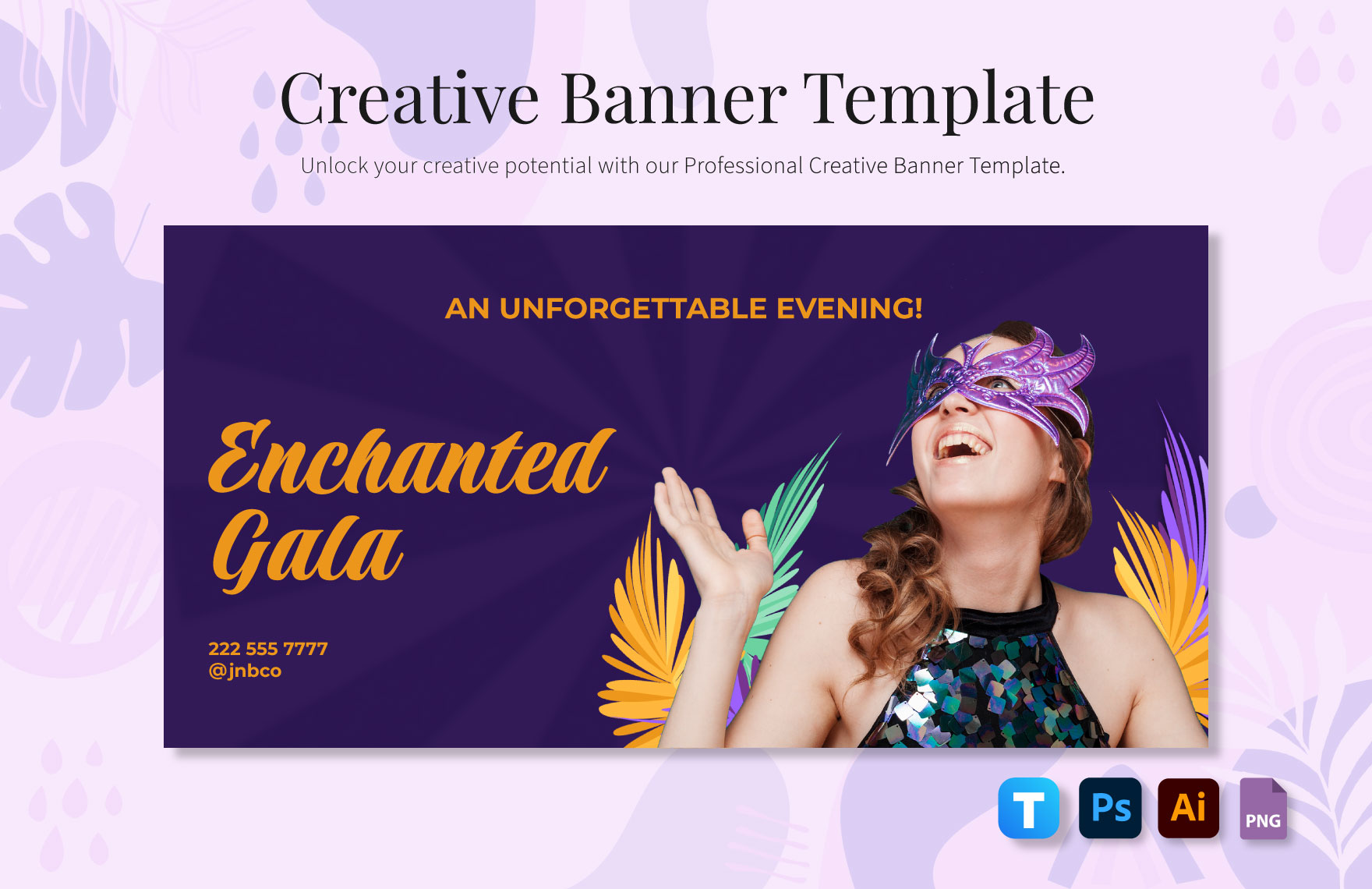 Creative Banner Template in Illustrator, PSD, InDesign, PNG