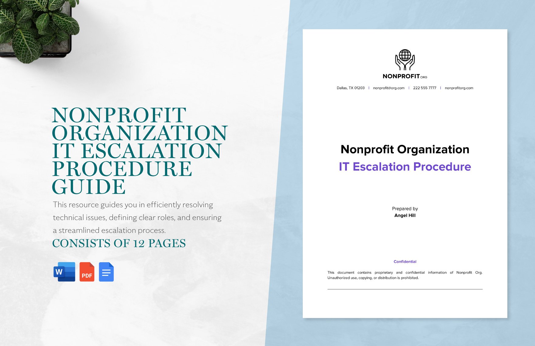 Nonprofit Organization IT Escalation Procedure Template in Word, Google Docs, PDF