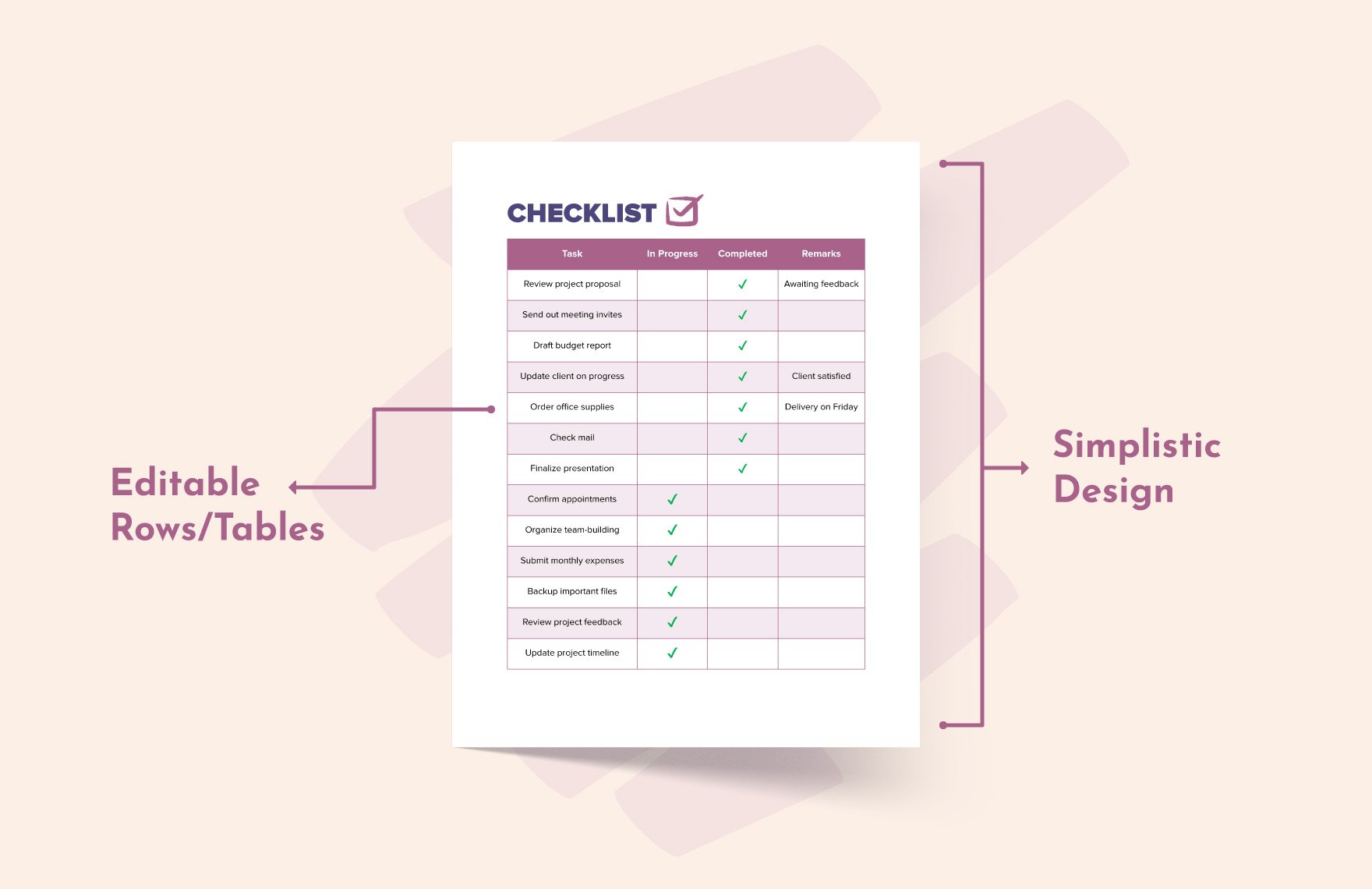 Checklist Template