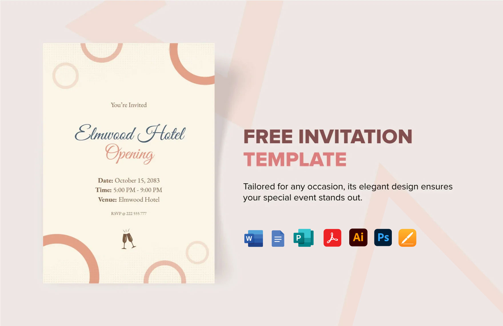 Invitation Template in Illustrator, Vector, Image - FREE Download