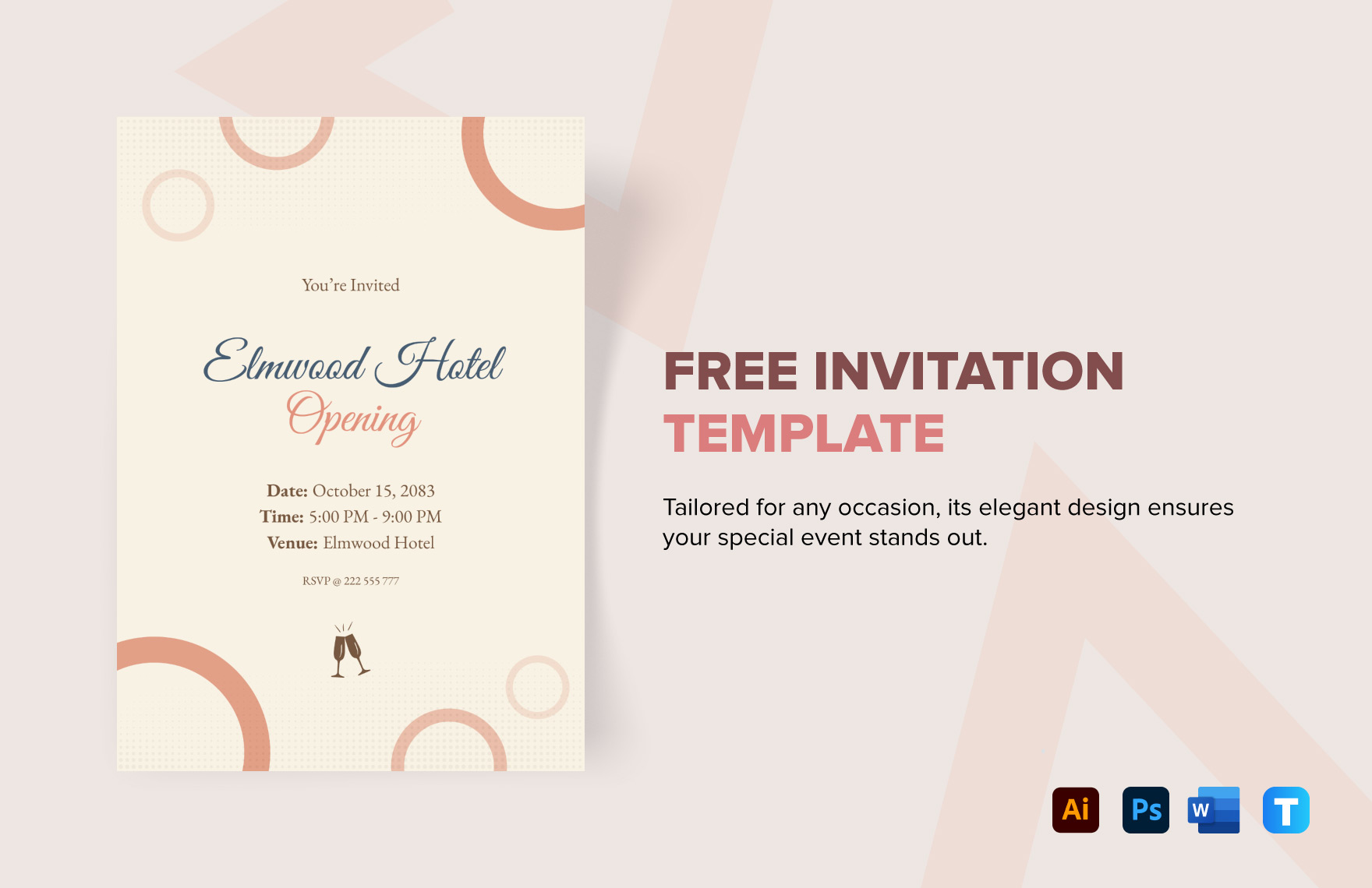Premium Vector  Preparing an invitation with a place for your