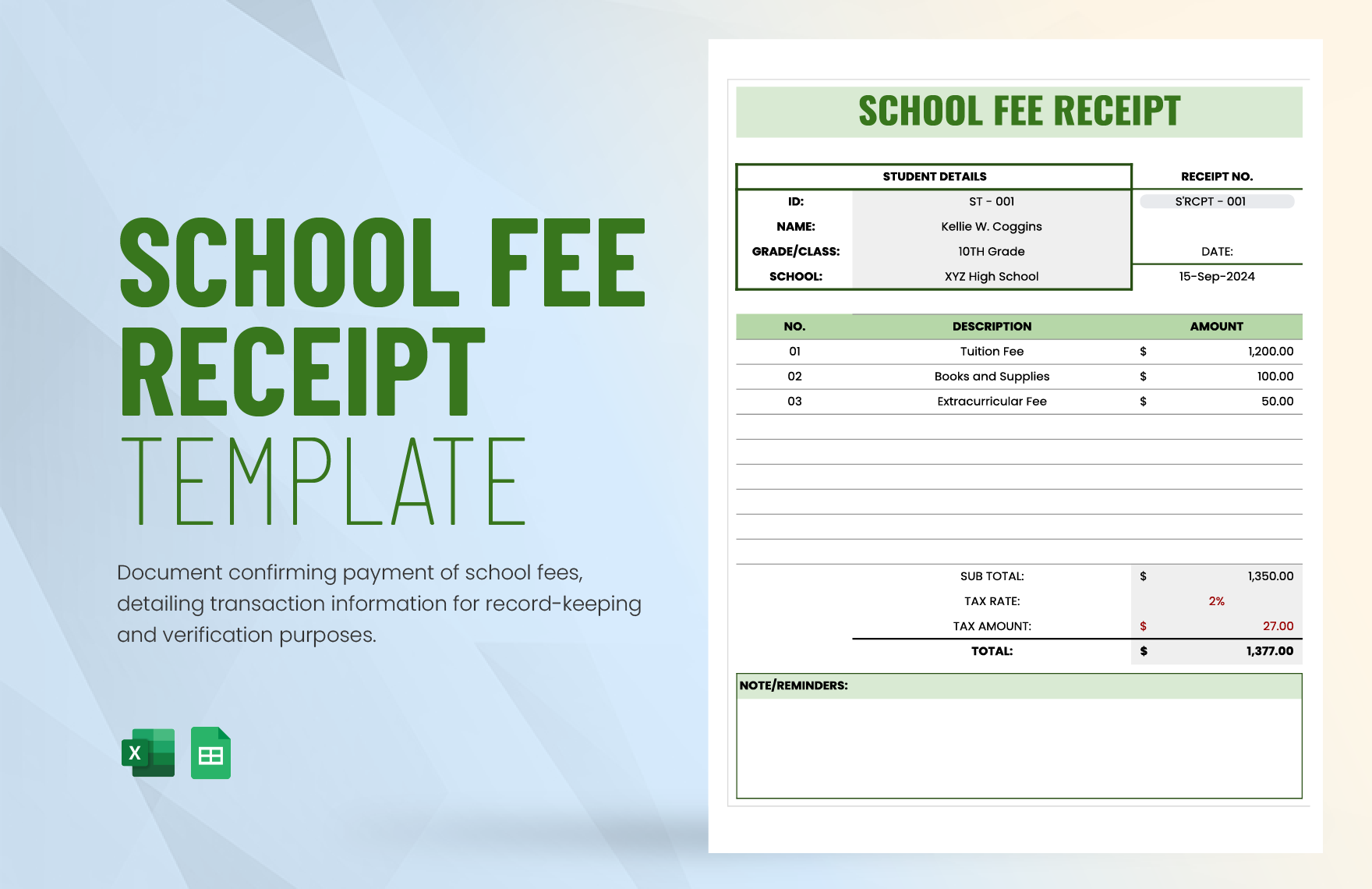 FREE Page 2 Cash Receipt Templates Edit Online Download