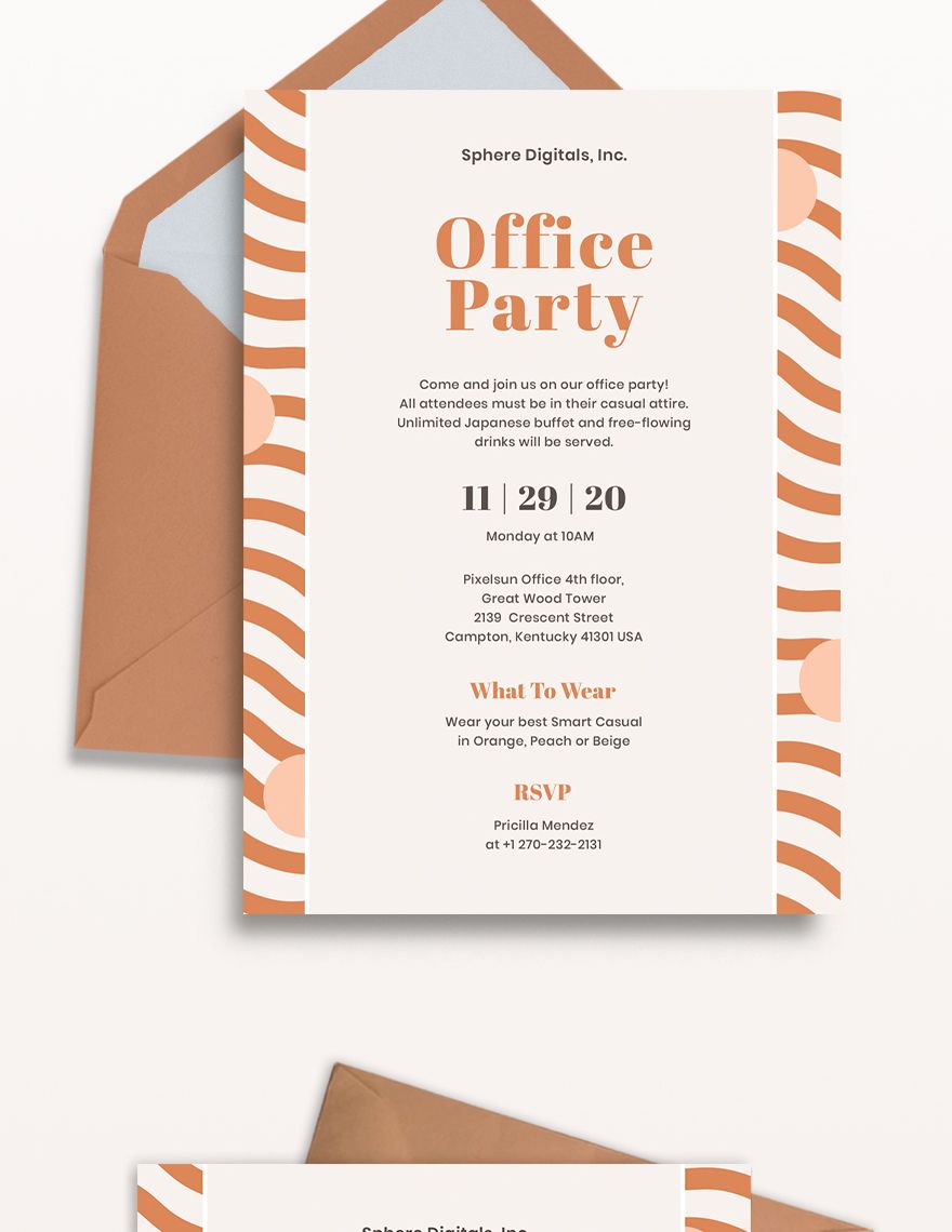 Office Party Invitation