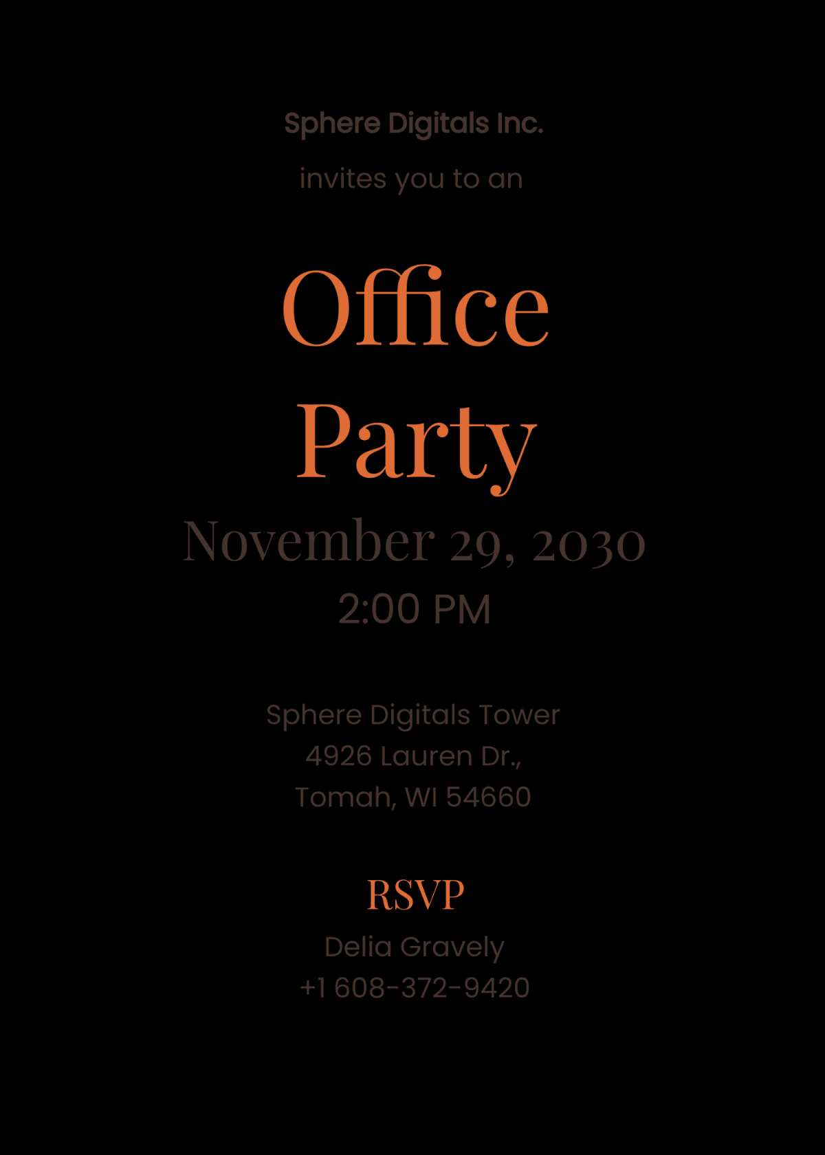 FREE Office Invitation Template - Download in Word, Google Docs ...