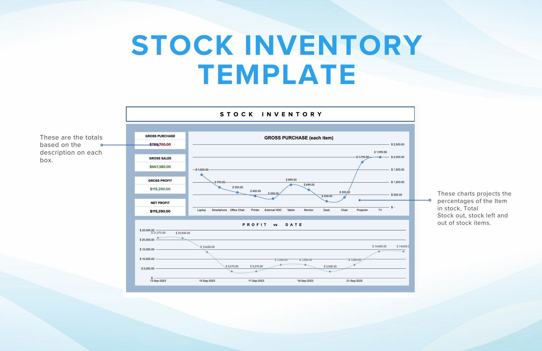 Stock Inventory Template