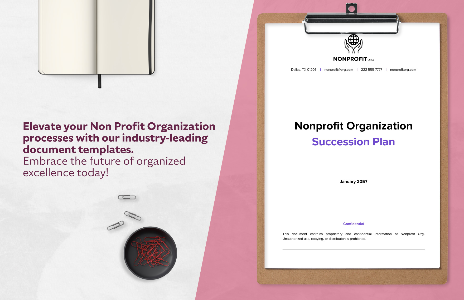 Nonprofit Organization Succession Plan Template