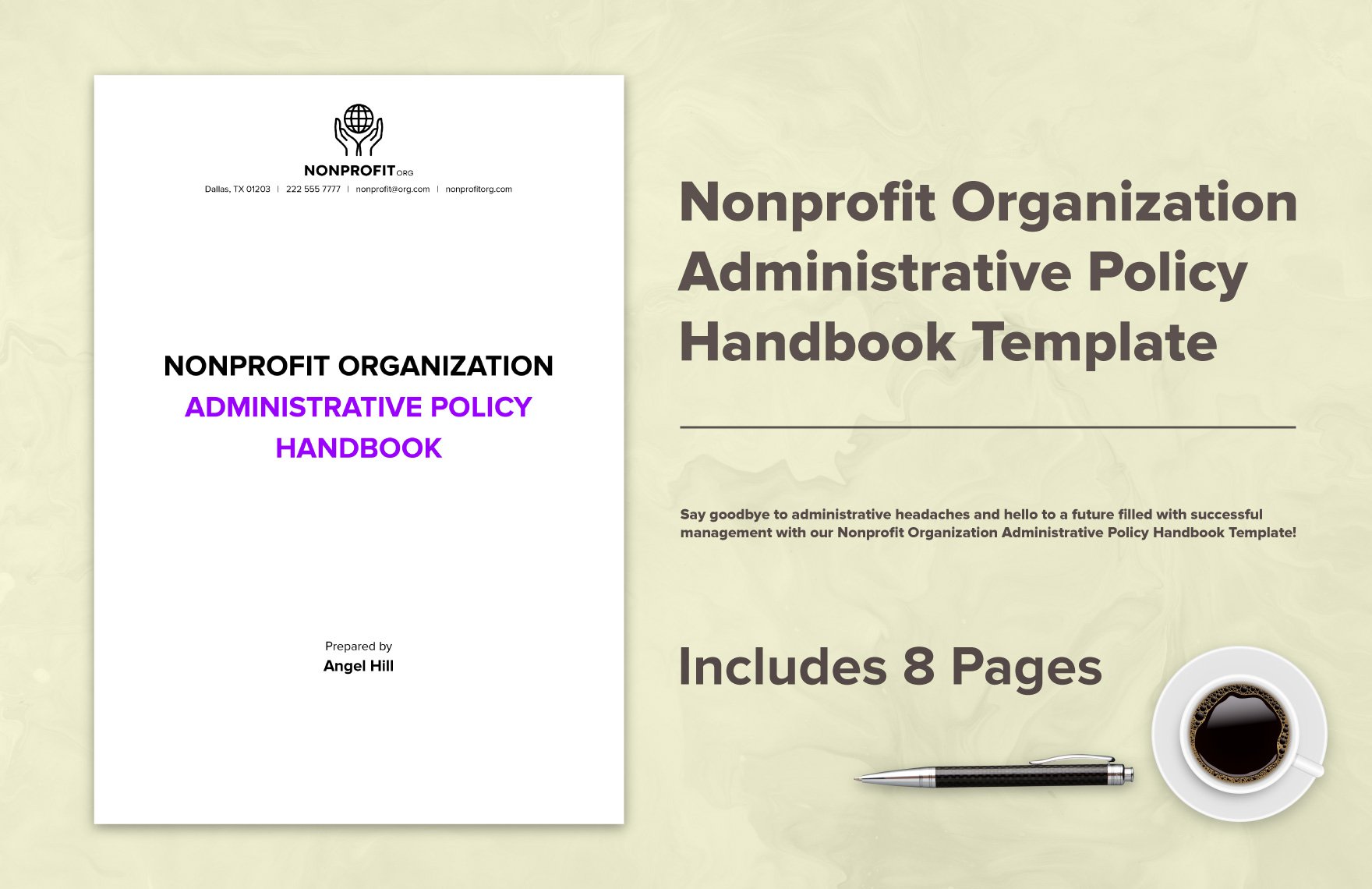 Nonprofit Organization Administrative Policy Handbook Template