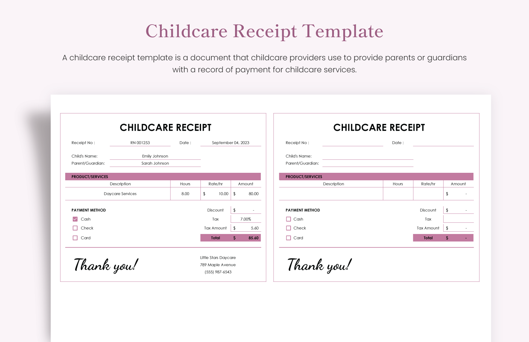 childcare-receipt