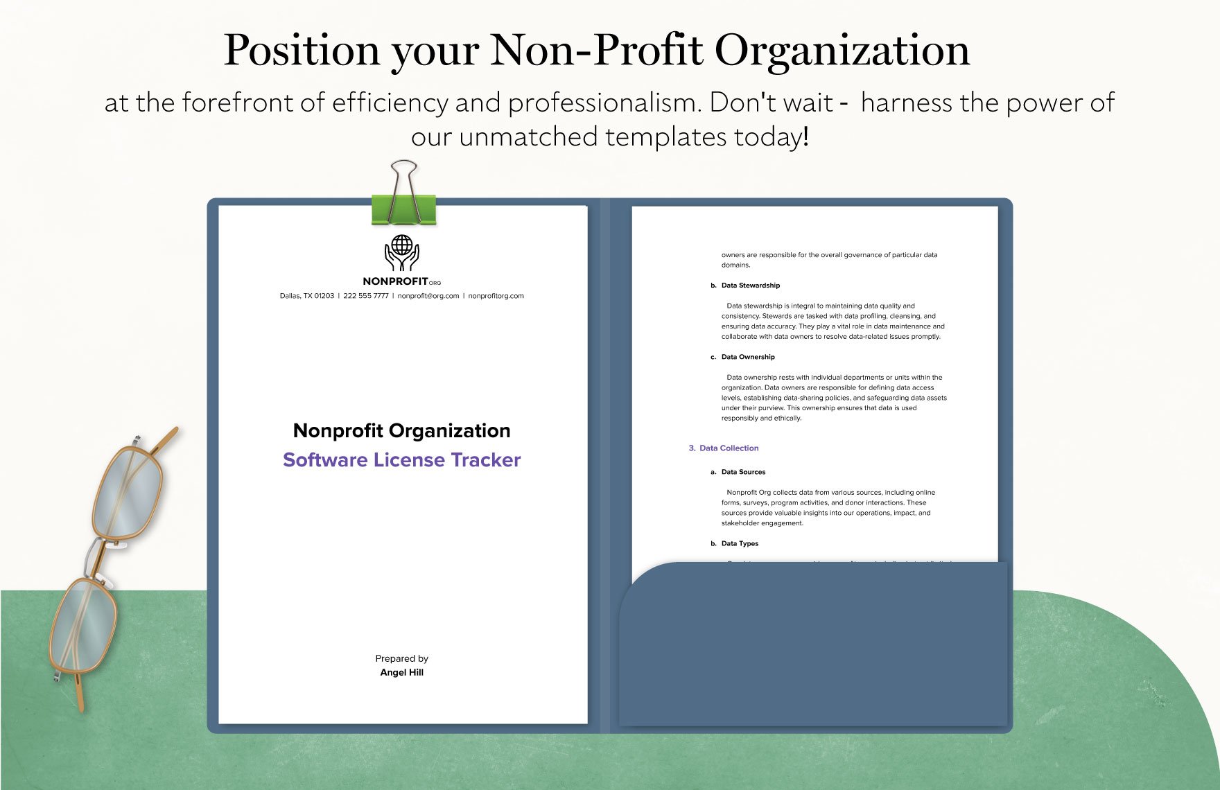 Nonprofit Organization Software License Tracker Template
