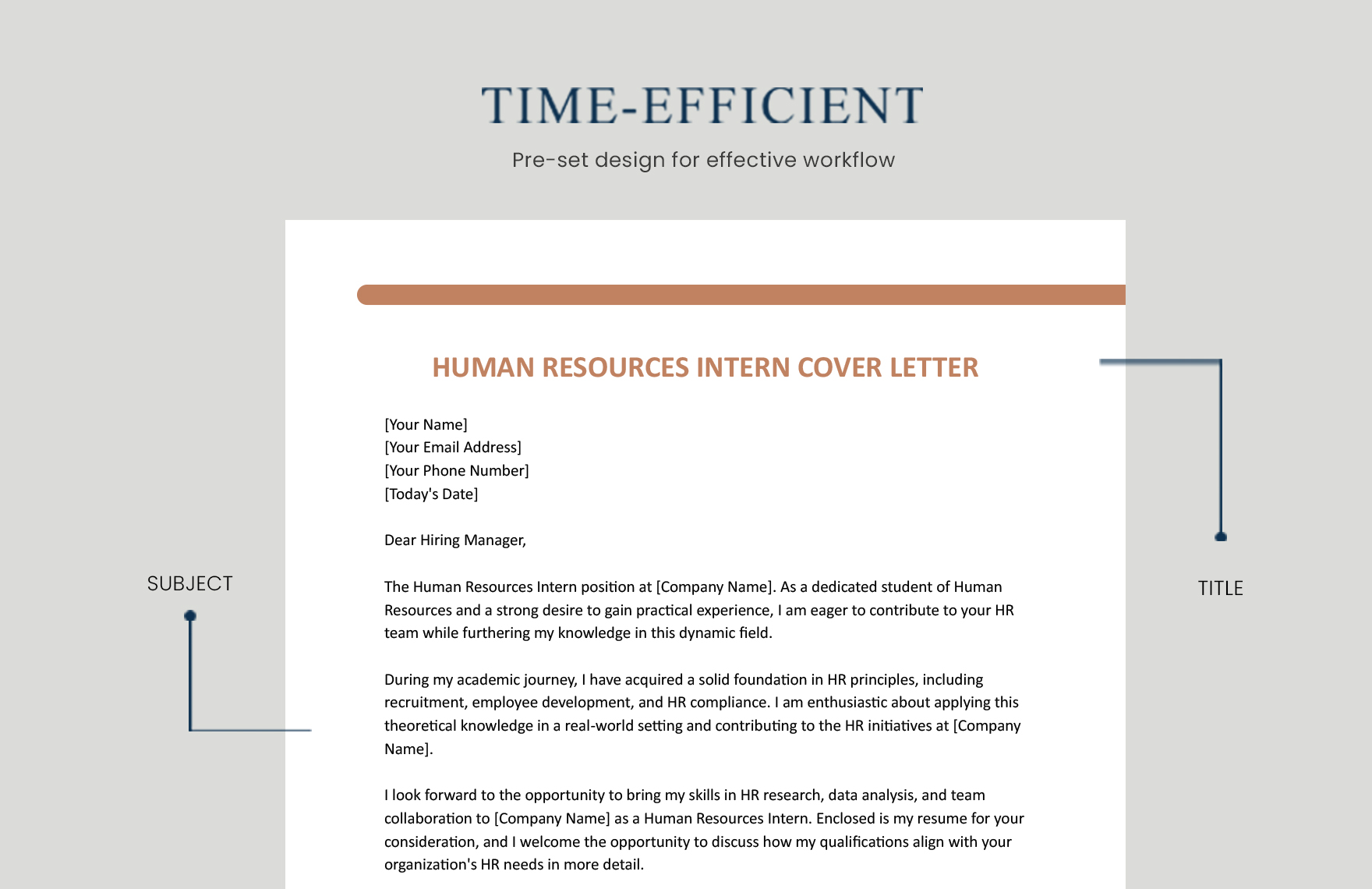 Human Resources Intern Cover Letter