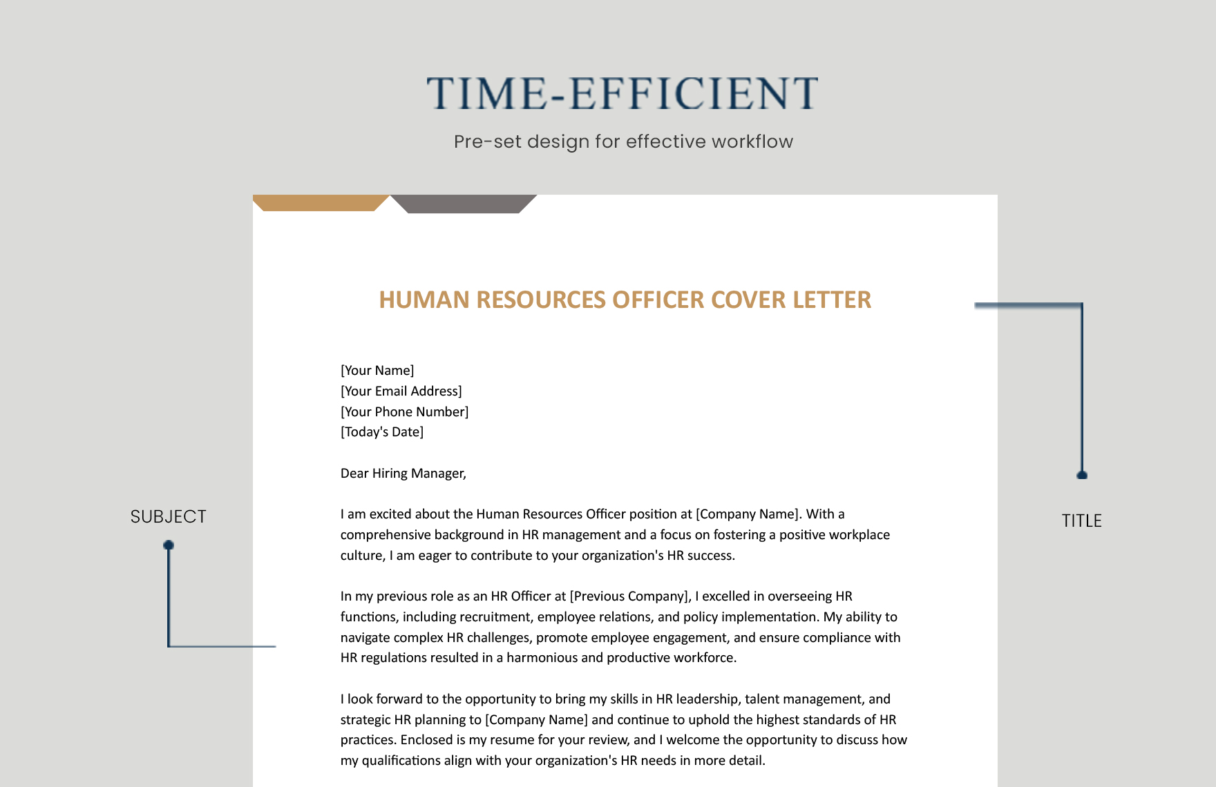Human Resources Officer Cover Letter