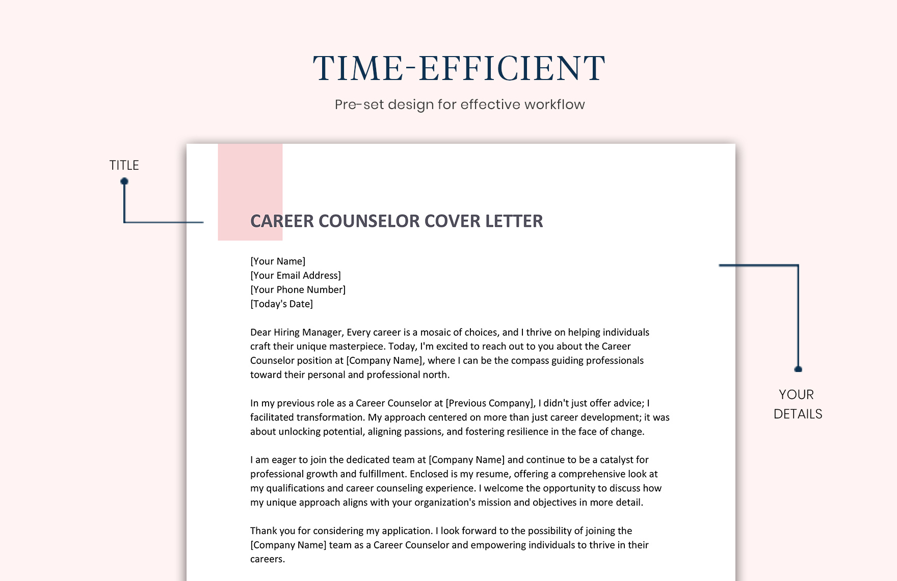 Career Counselor Cover Letter