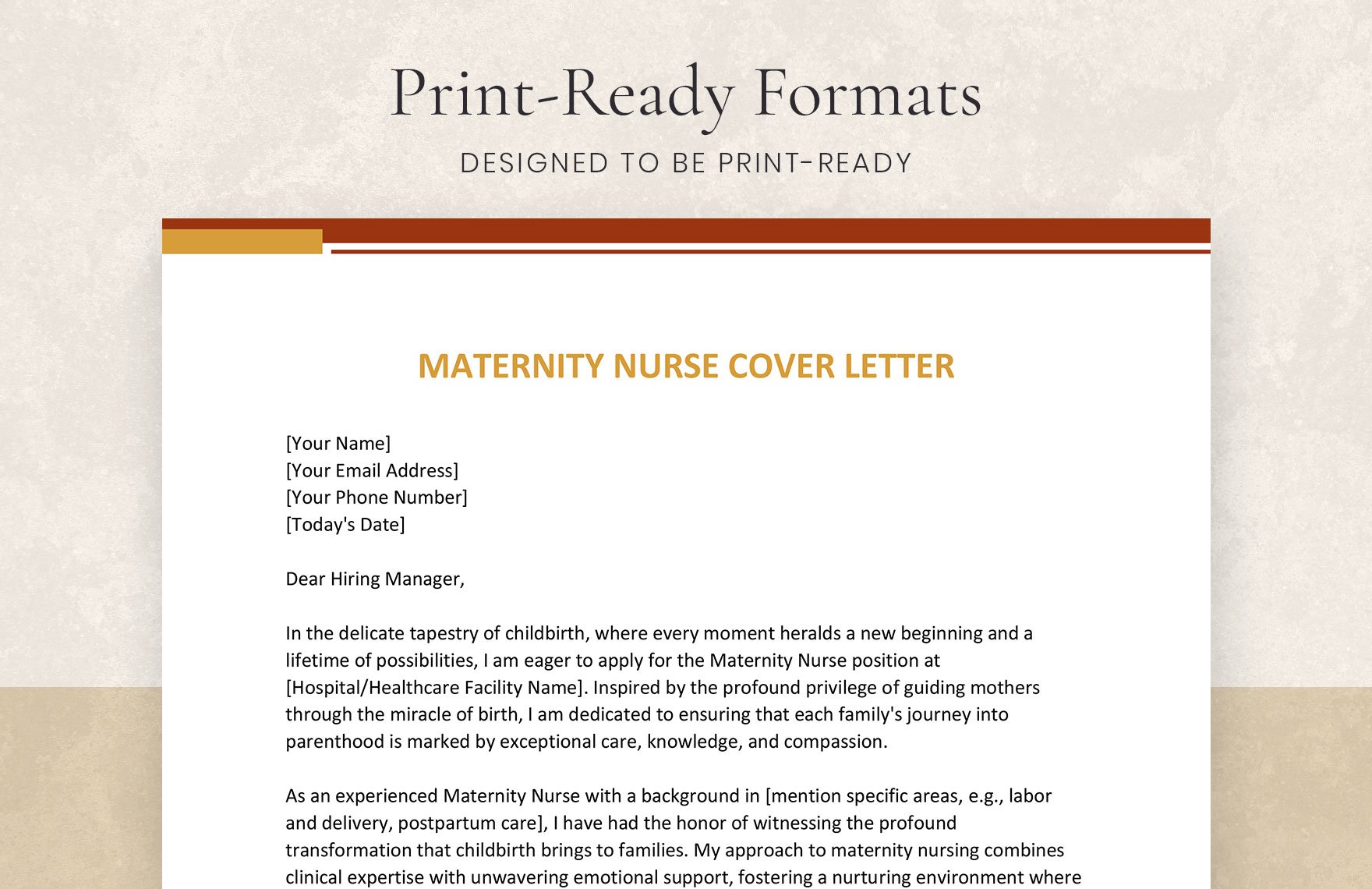 Maternity Nurse Cover Letter