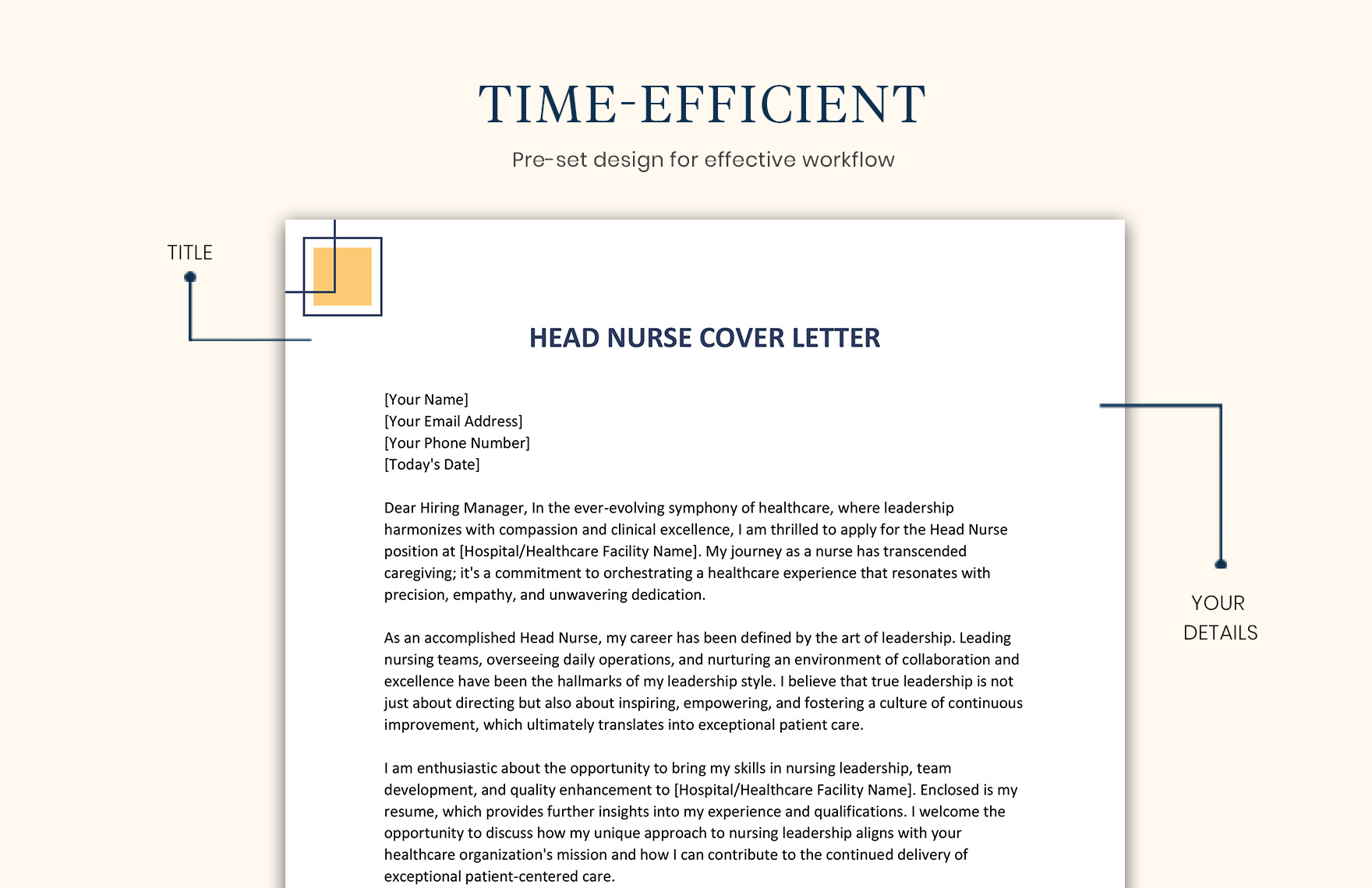 Head Nurse Cover Letter