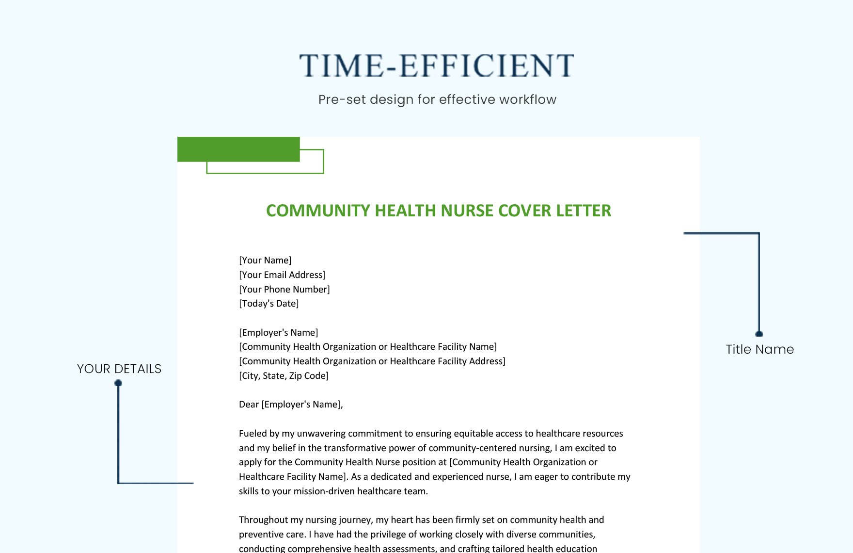 Community Health Nurse Cover Letter