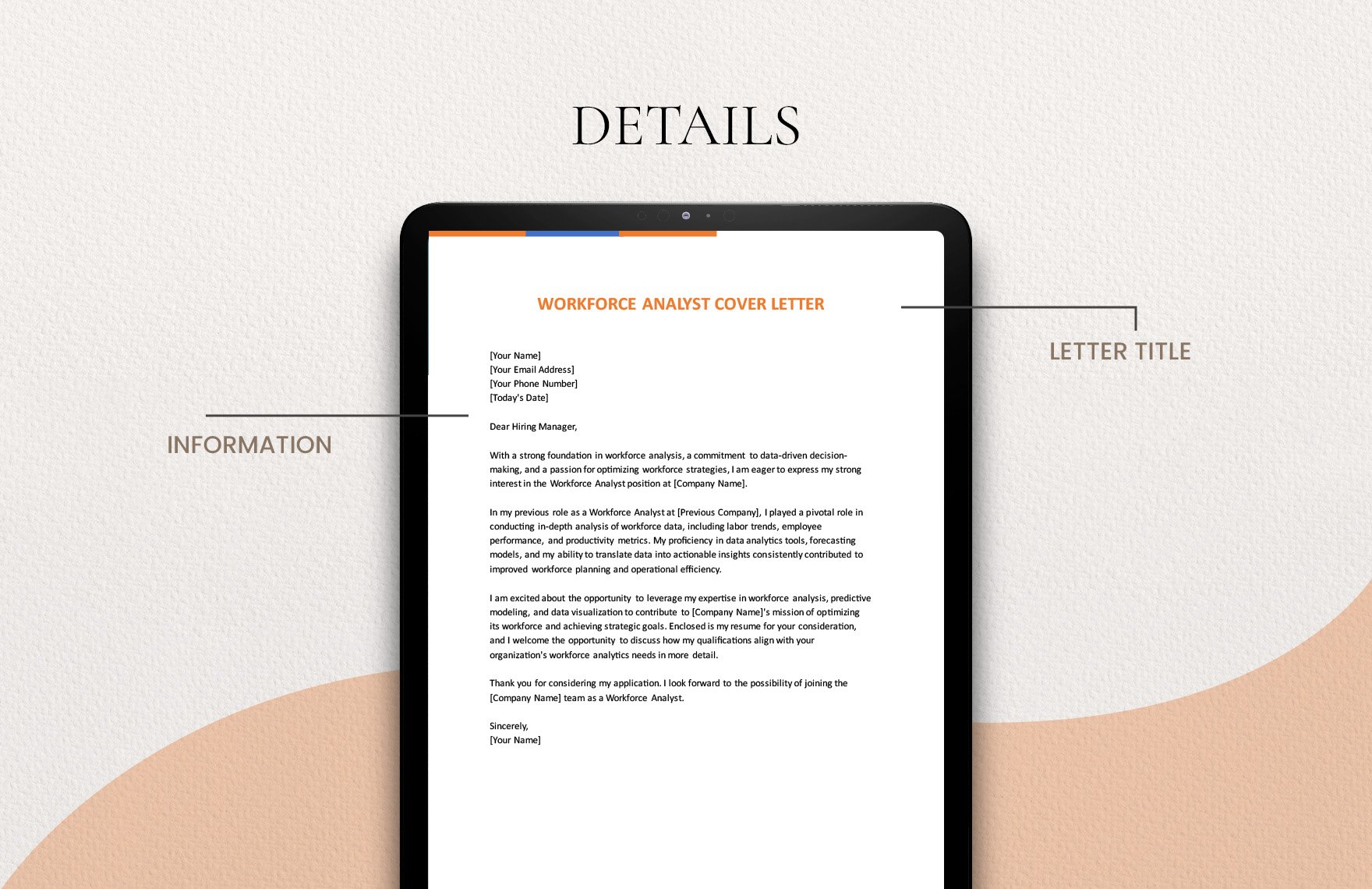 Workforce Analyst Cover Letter