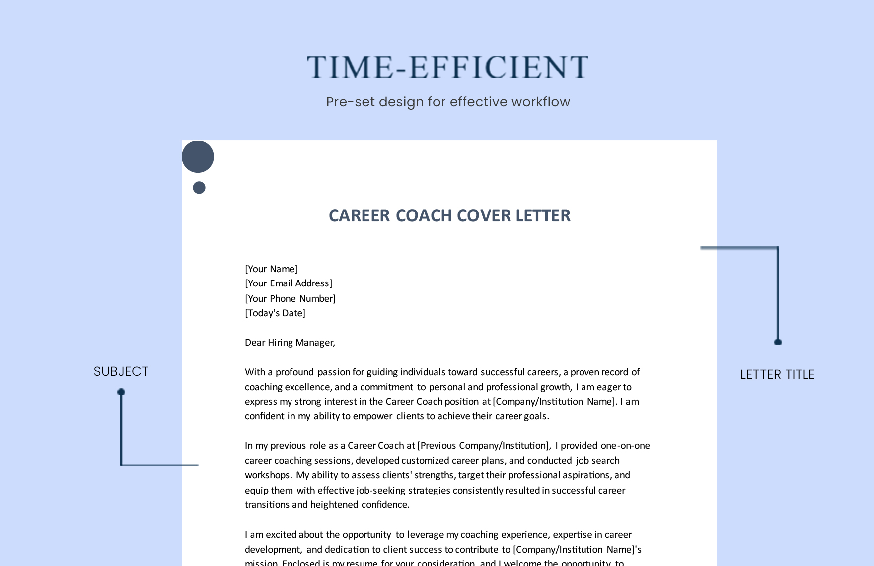 Career Coach Cover Letter