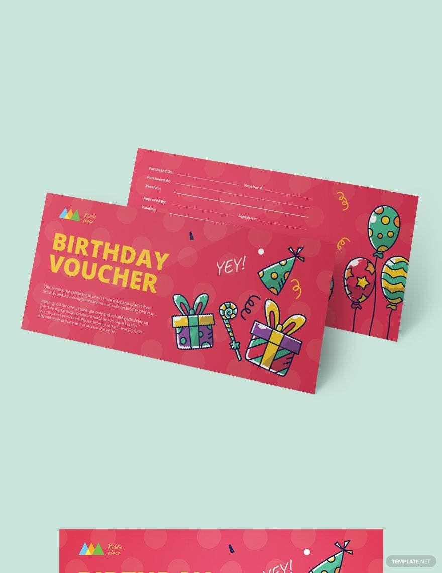 Birthday Coupon Template in Pages, Publisher, Word, Illustrator, PSD, PDF - Download | Template.net