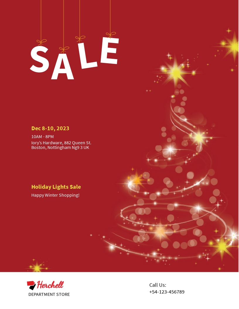 free christmas flier templates for indesign