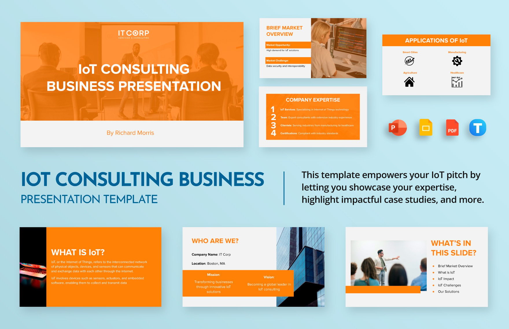 IoT Consulting Business Presentation Template
