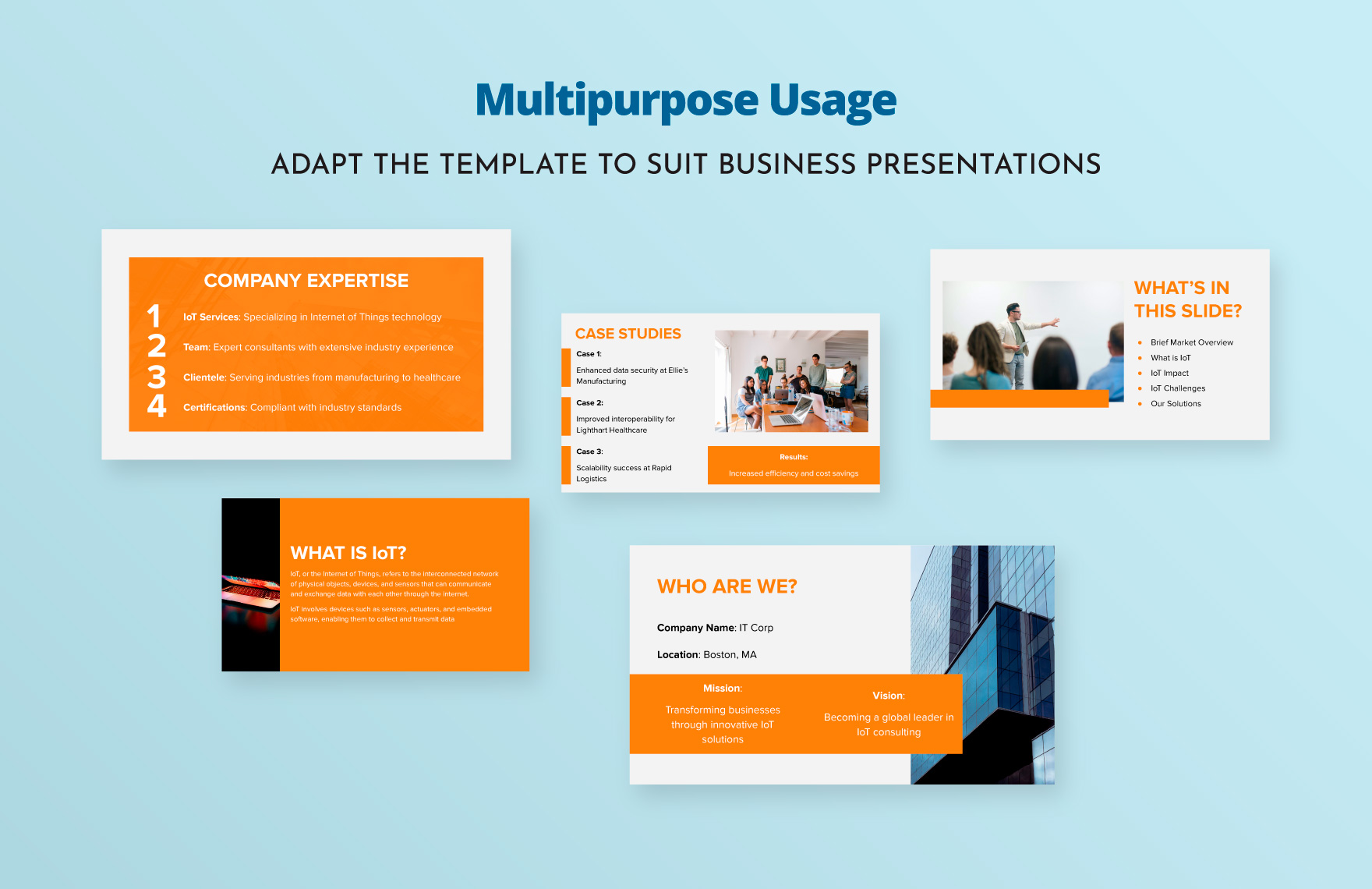 IoT Consulting Business Presentation Template