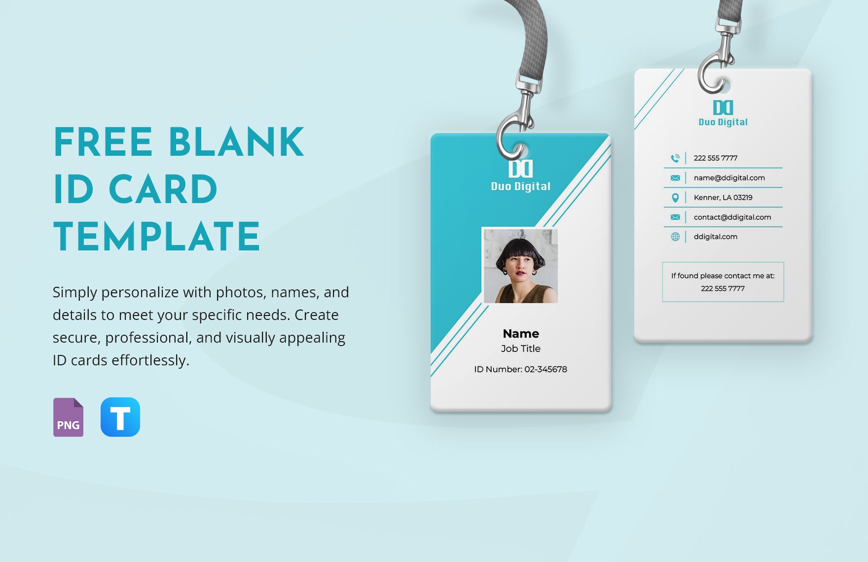 Blank ID Card Template