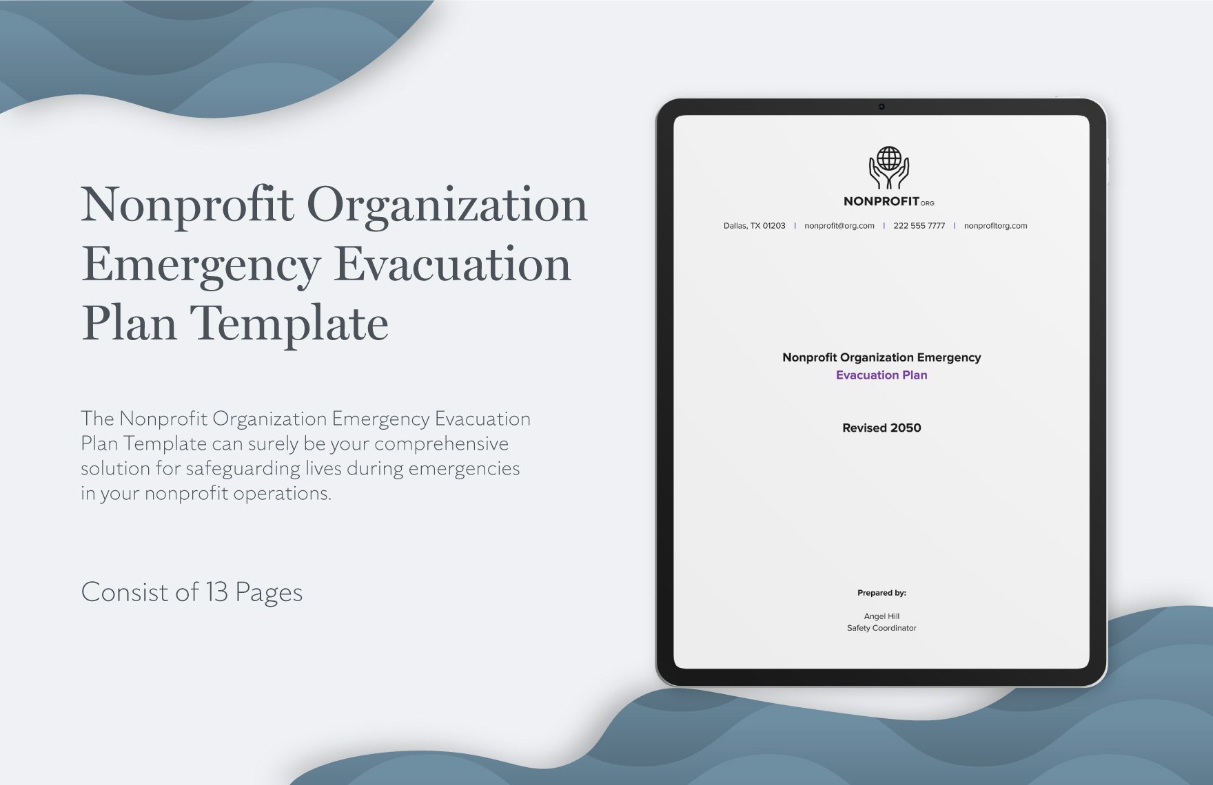 Nonprofit Organization Emergency Evacuation Plan Template