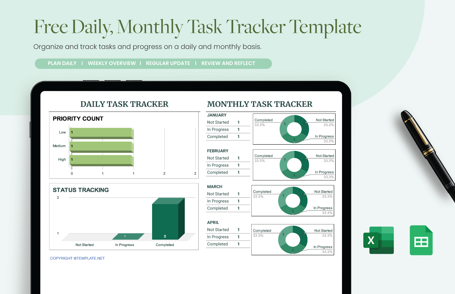 Free Google Sheets Template - Download 