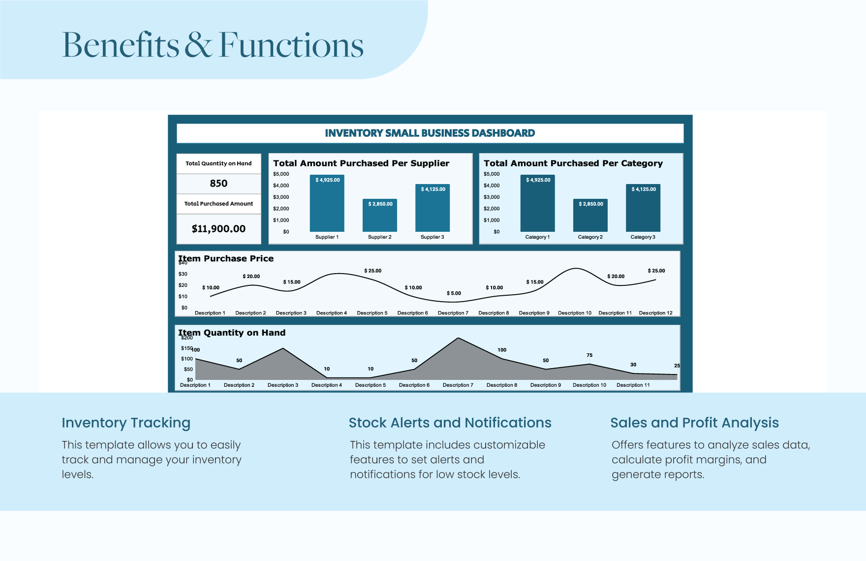 Inventory Small Business Template