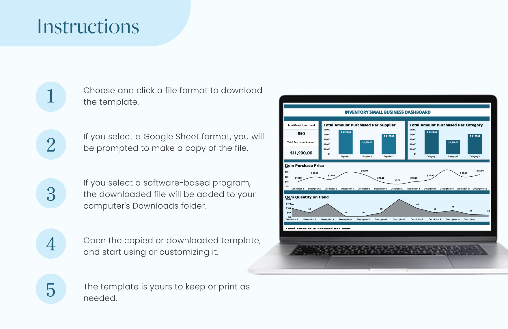 Inventory Small Business Template