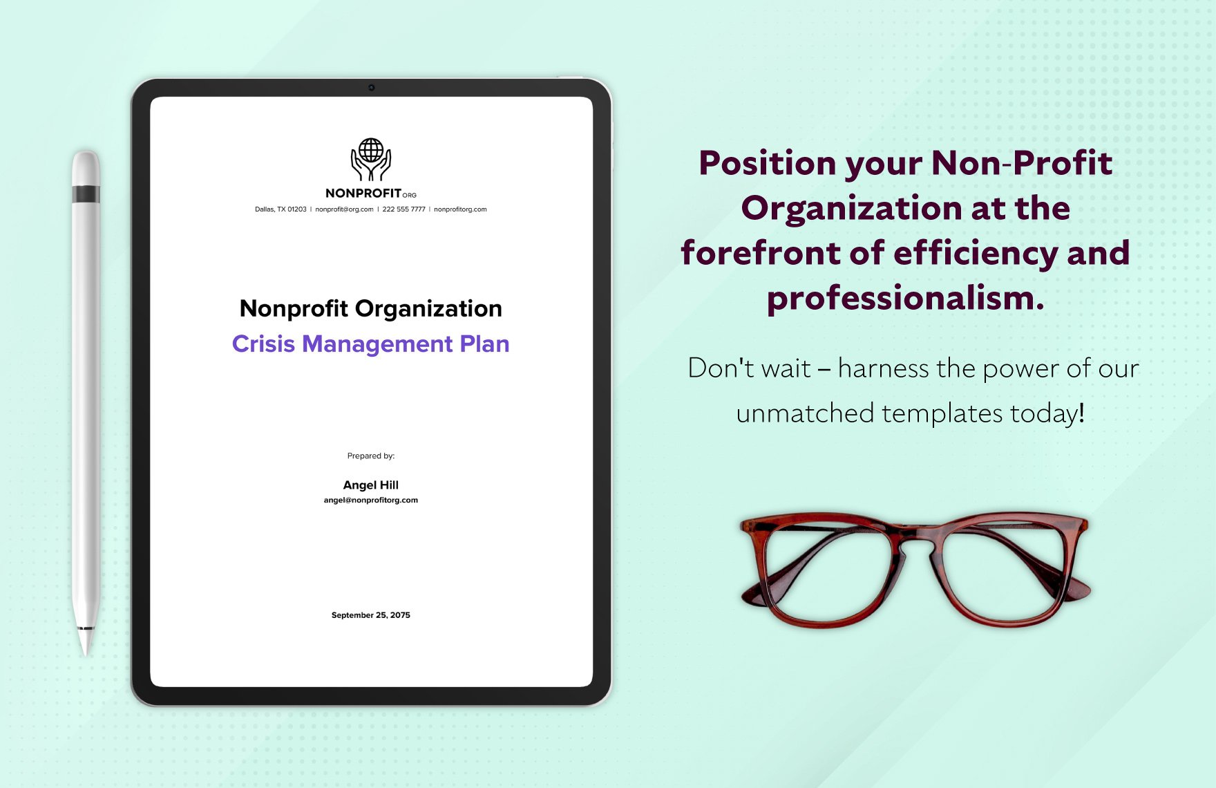 Nonprofit Organization Crisis Management Plan Template